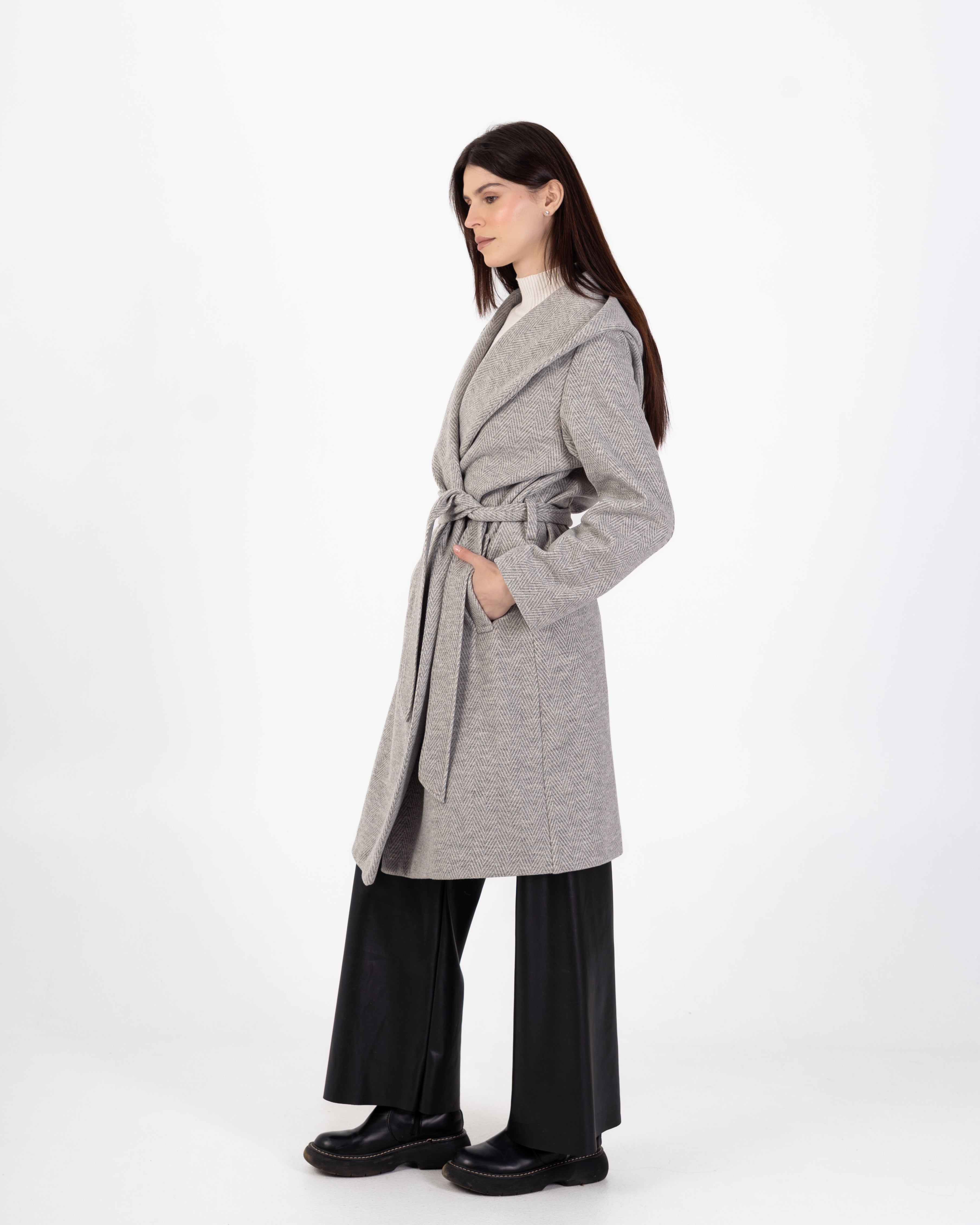 كارديجان صوف – سادة (غطاء رأس واسع)