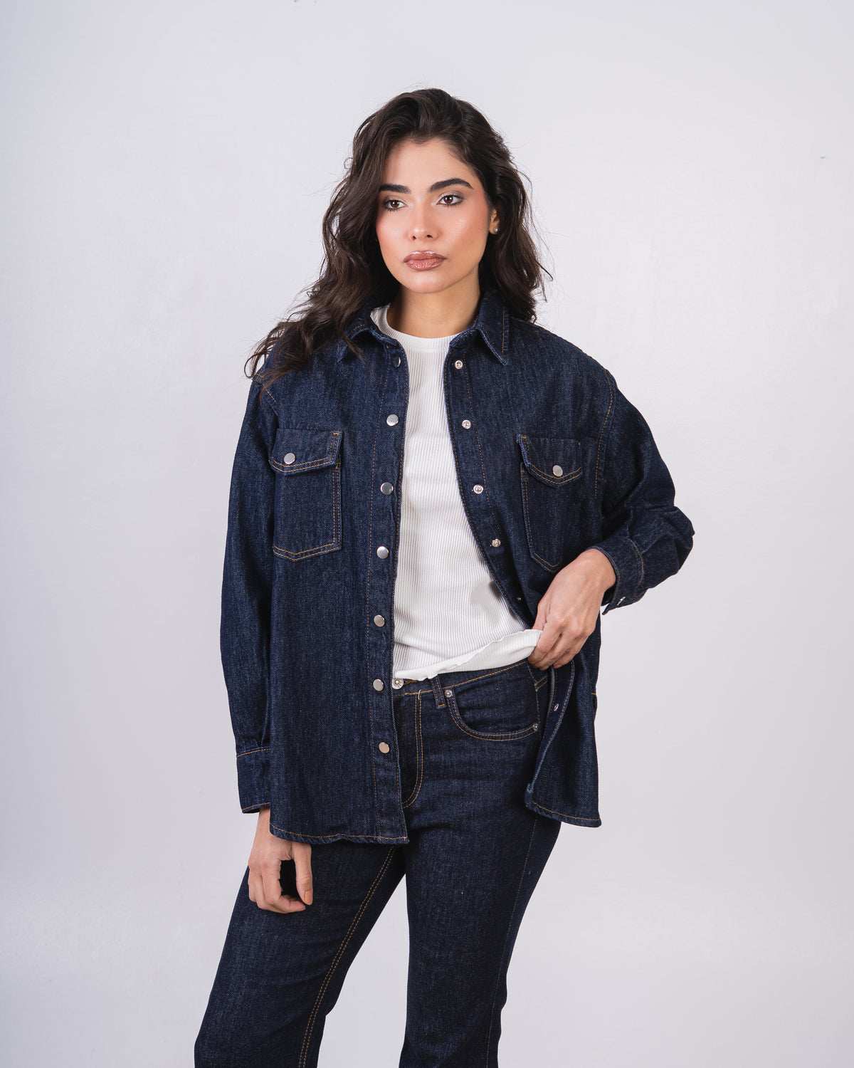 Denim Jacket – Capsule Buttons (Small Pocket)