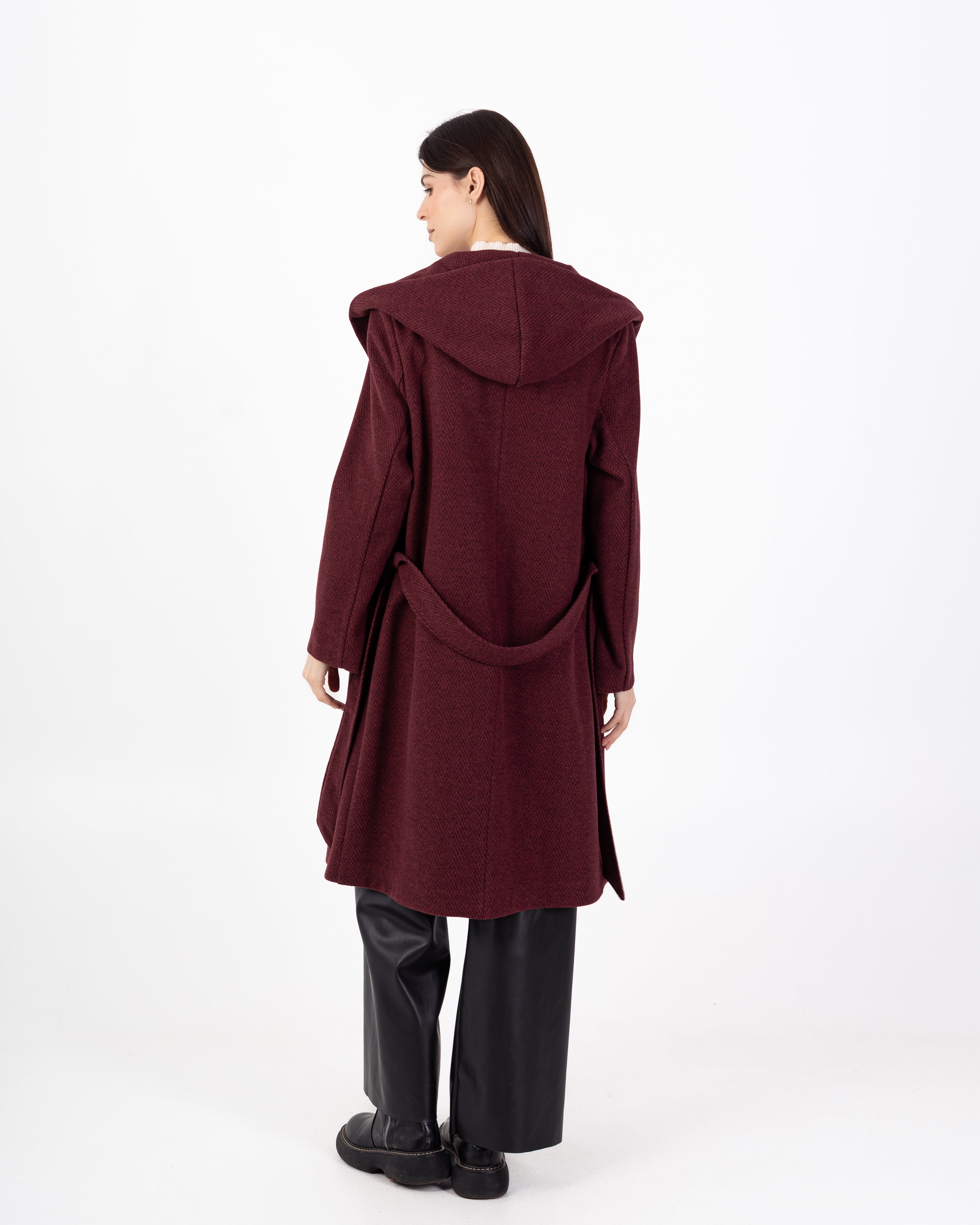 كارديجان صوف – سادة (غطاء رأس واسع)