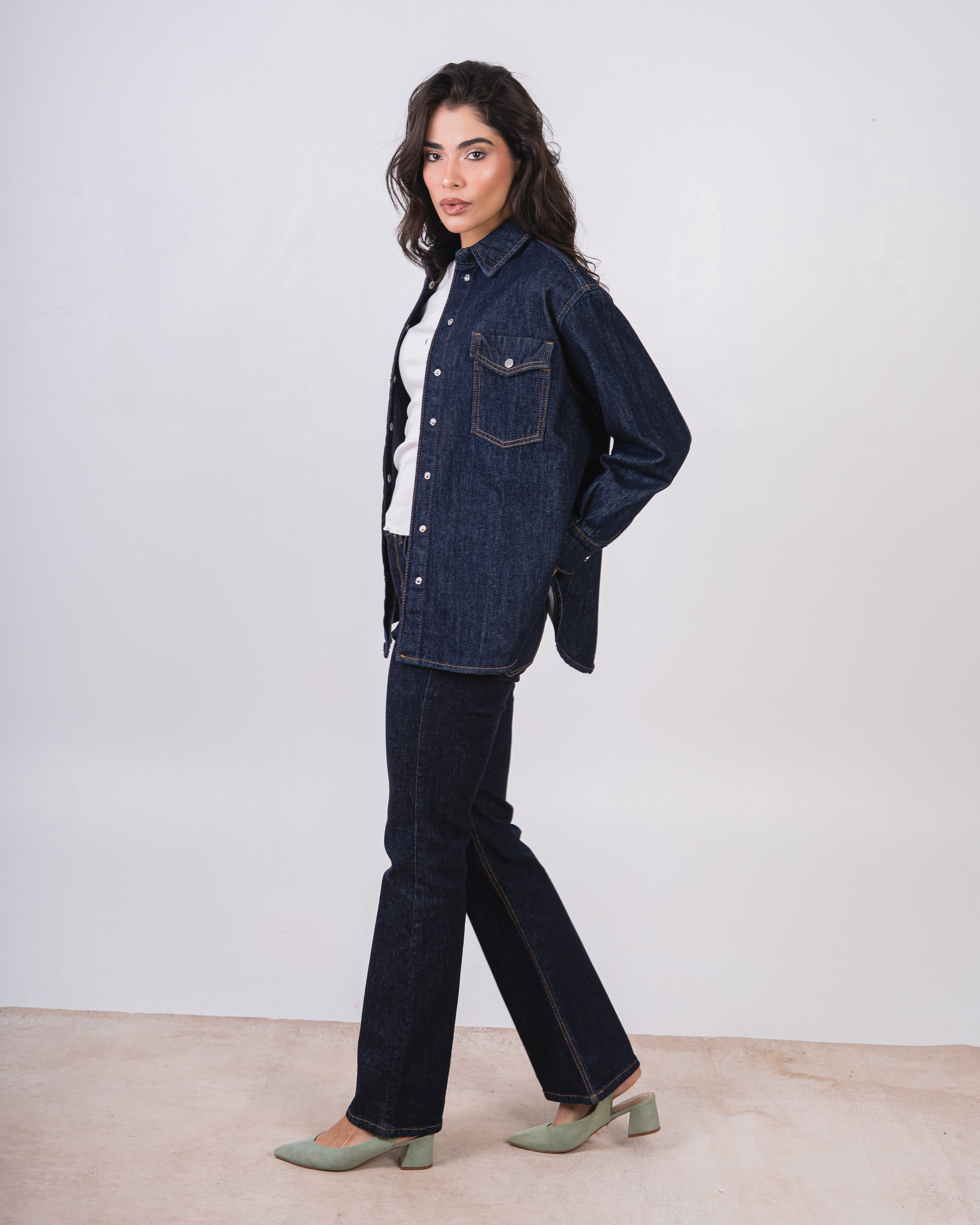 Denim Jacket – Capsule Buttons (Small Pocket)