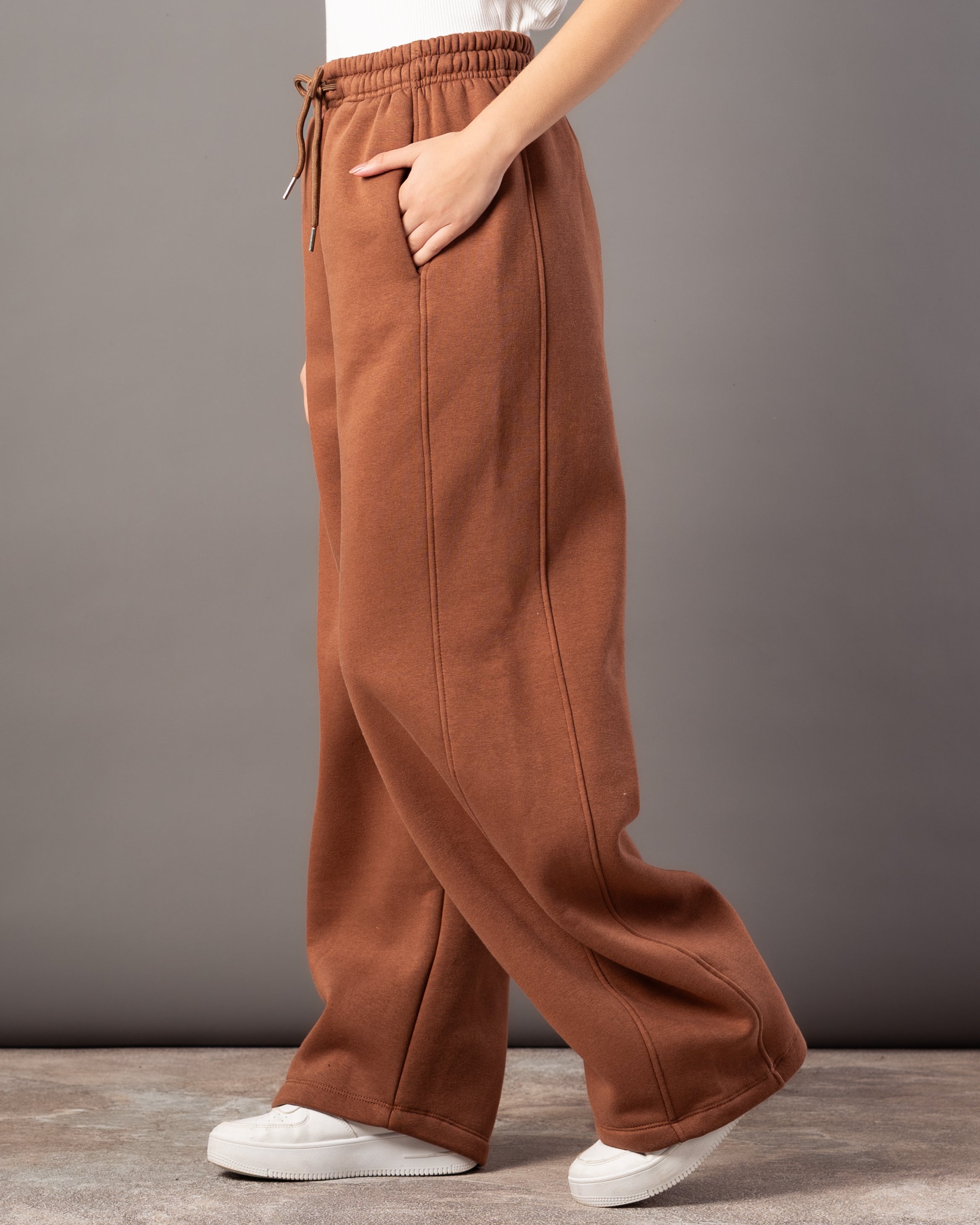 Milton Trouser – Plain Wide-Leg (Double Side Stripes)