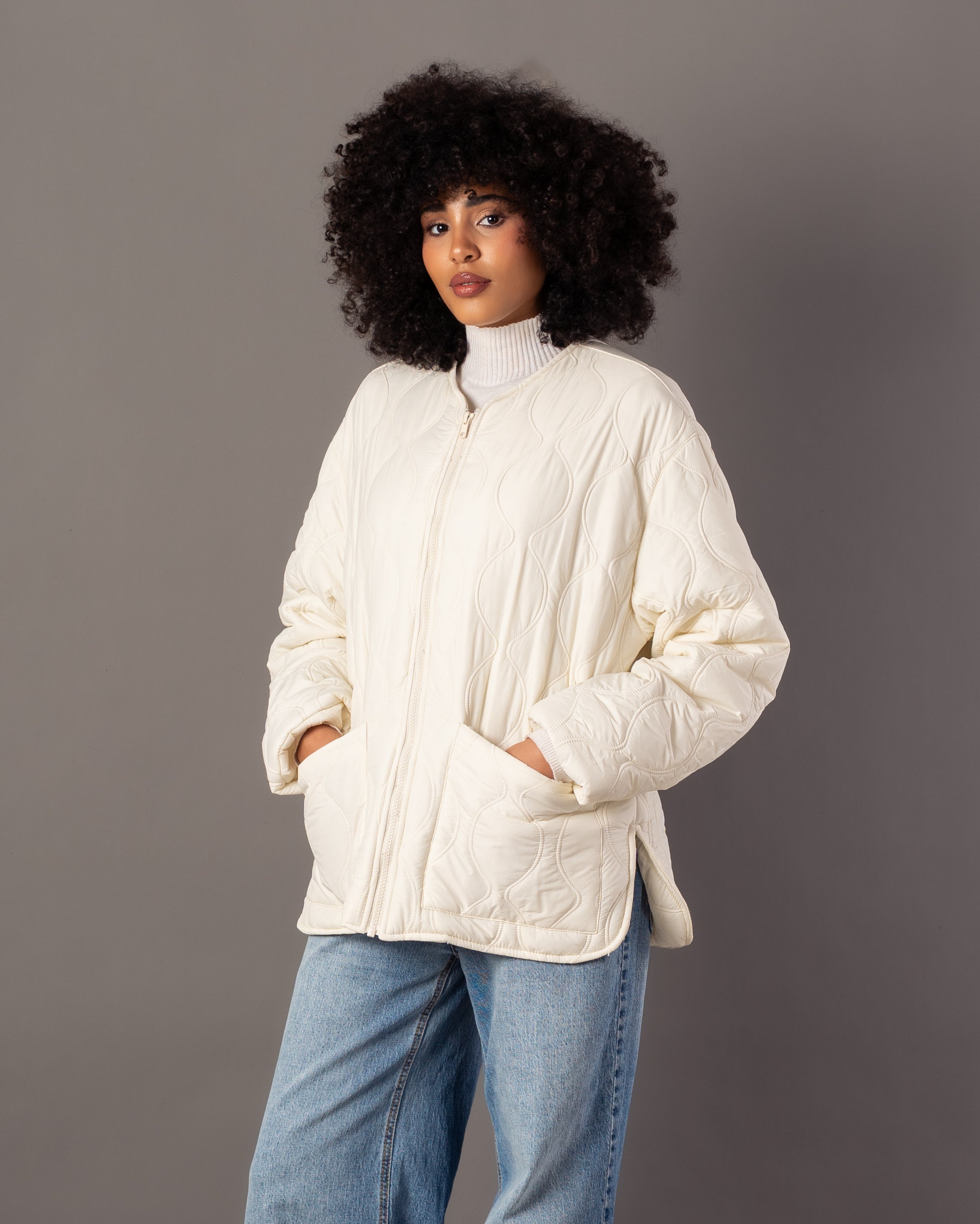 Waterproof Jacket – Round Neck (Pockets)