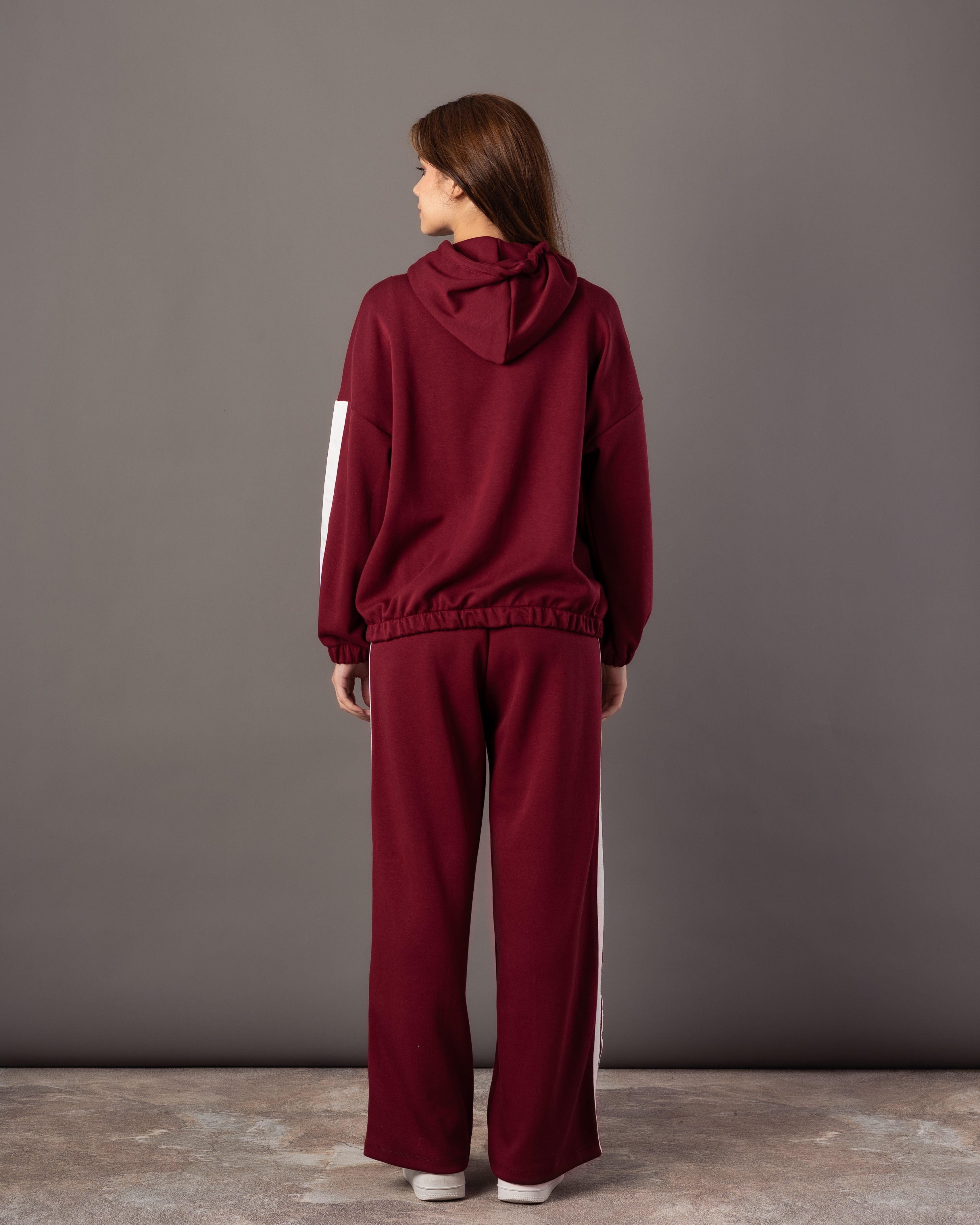 Plain Hoodie – Sleeve Stripe