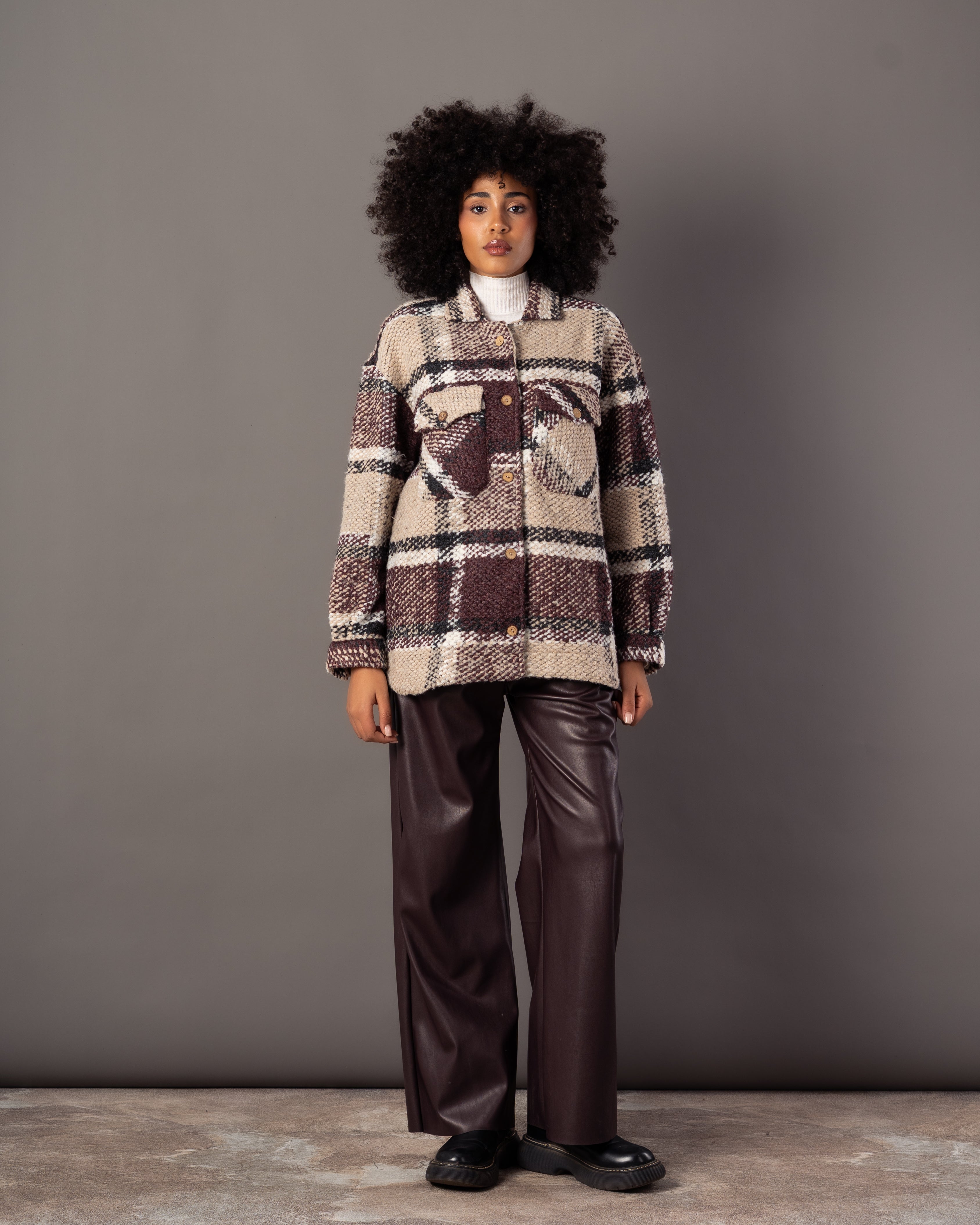 Wool Jacket – Simple Wooden Buttons