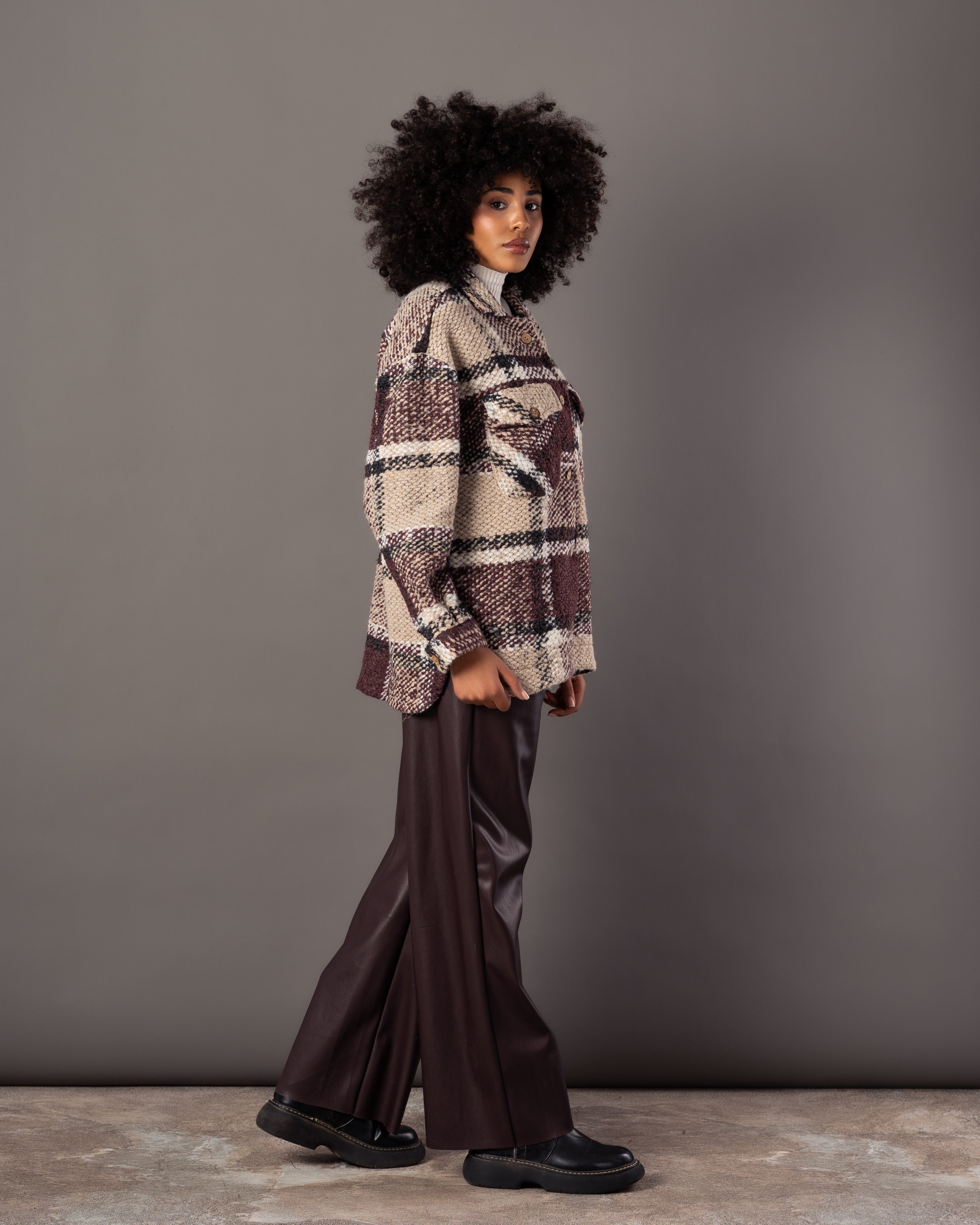 Wool Jacket – Simple Wooden Buttons