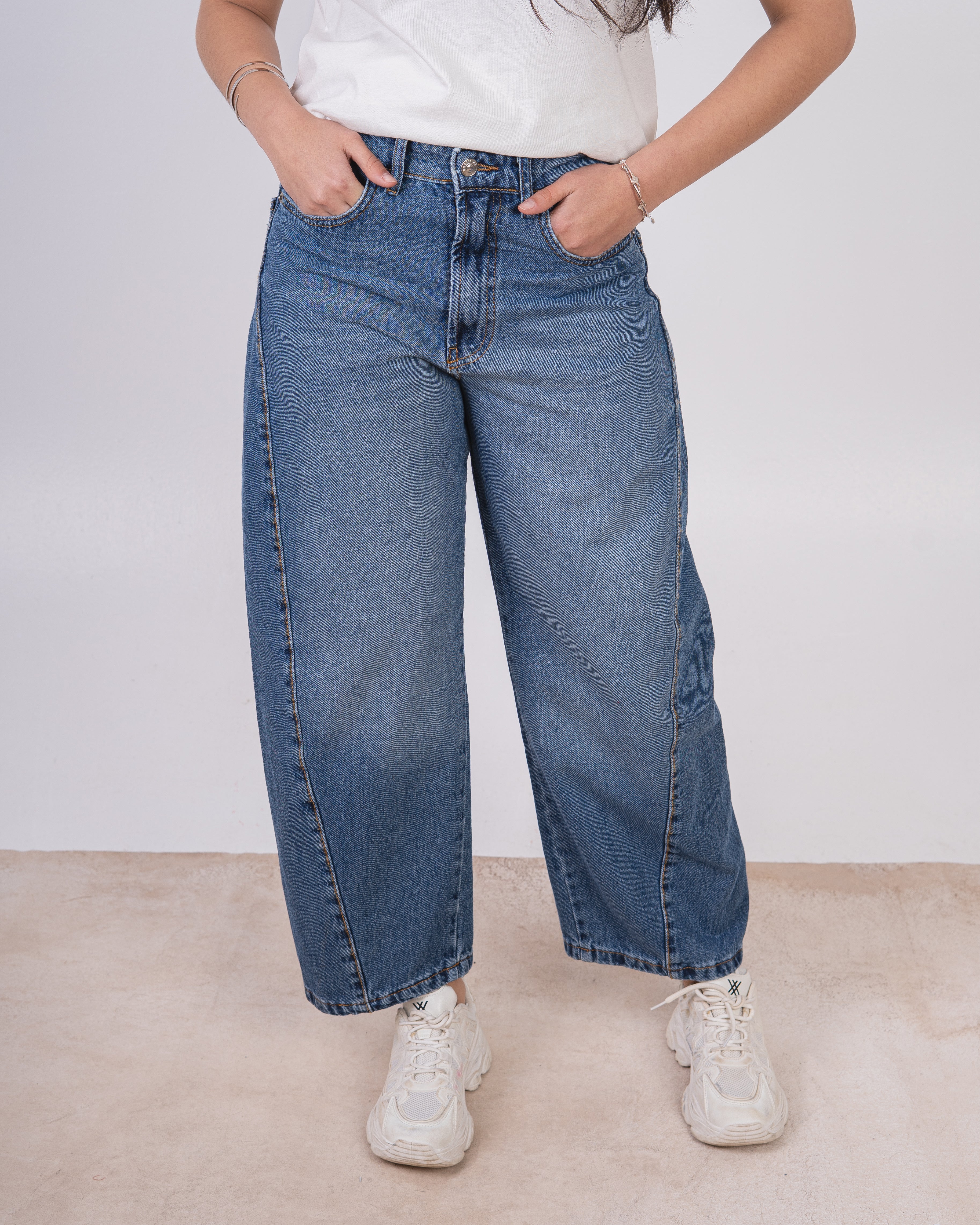 Balloon Denim Trouser - Relaxed Statement Fit