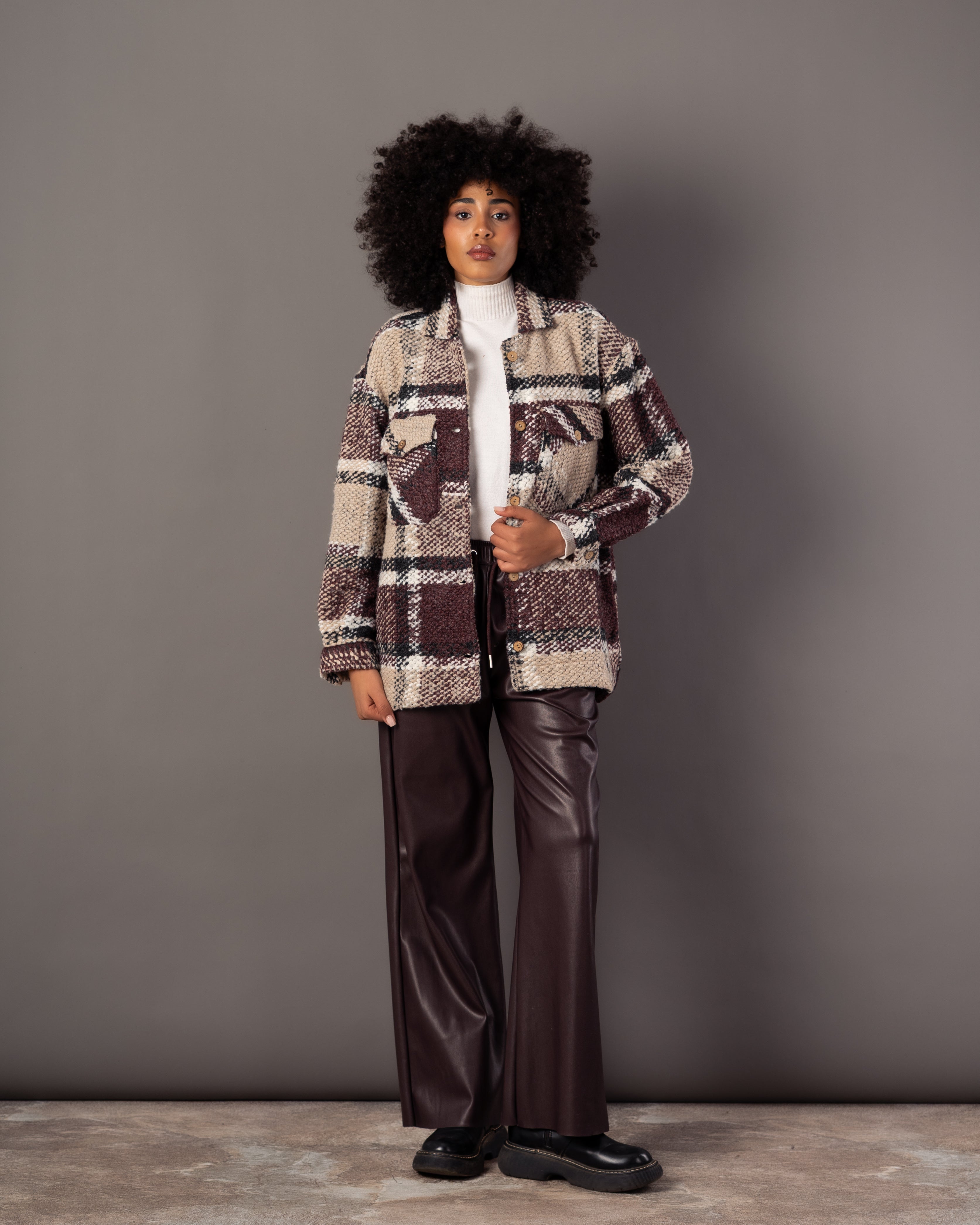 Wool Jacket – Simple Wooden Buttons