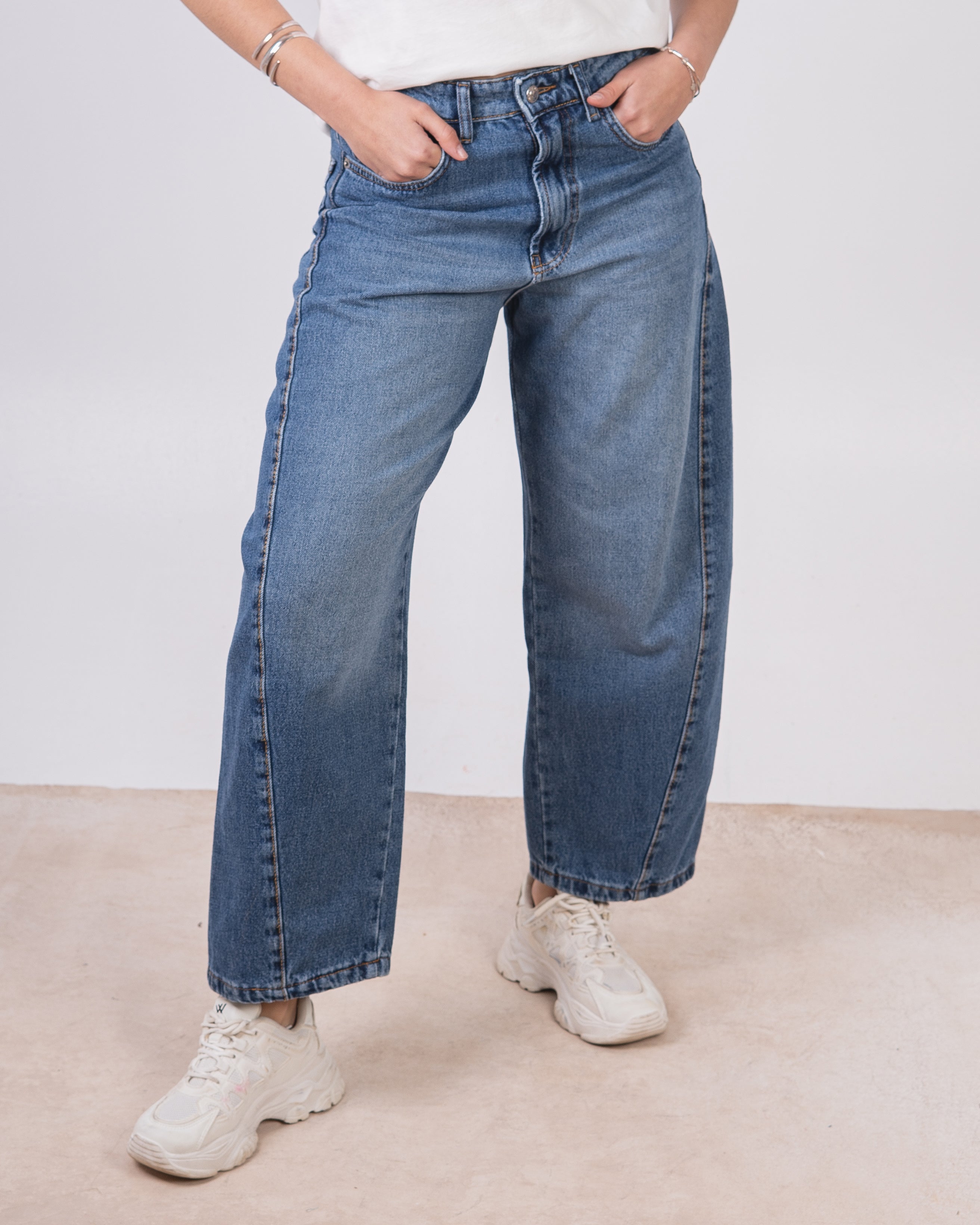 Denim Trouser - With Side Trim