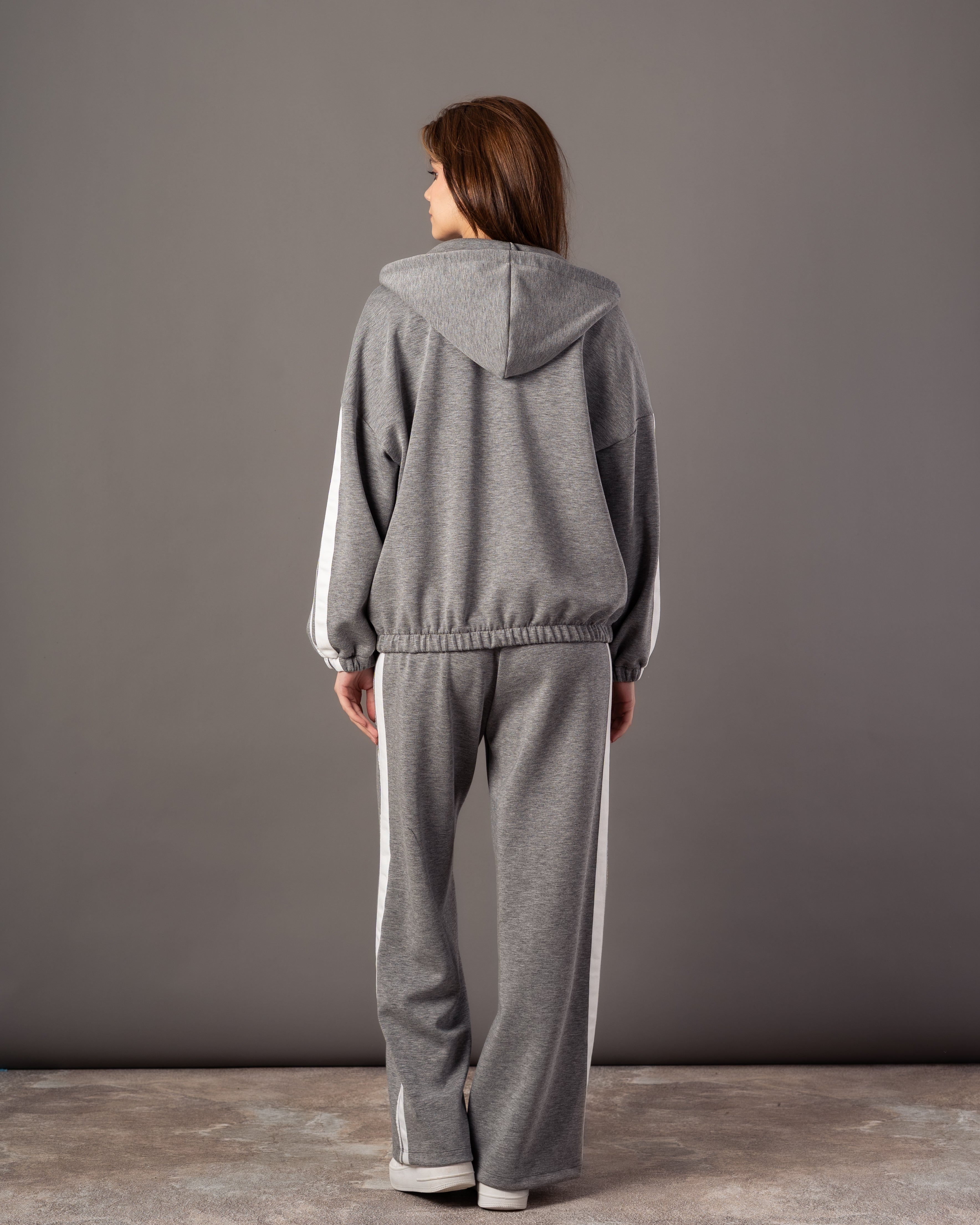 Plain Hoodie – Sleeve Stripe