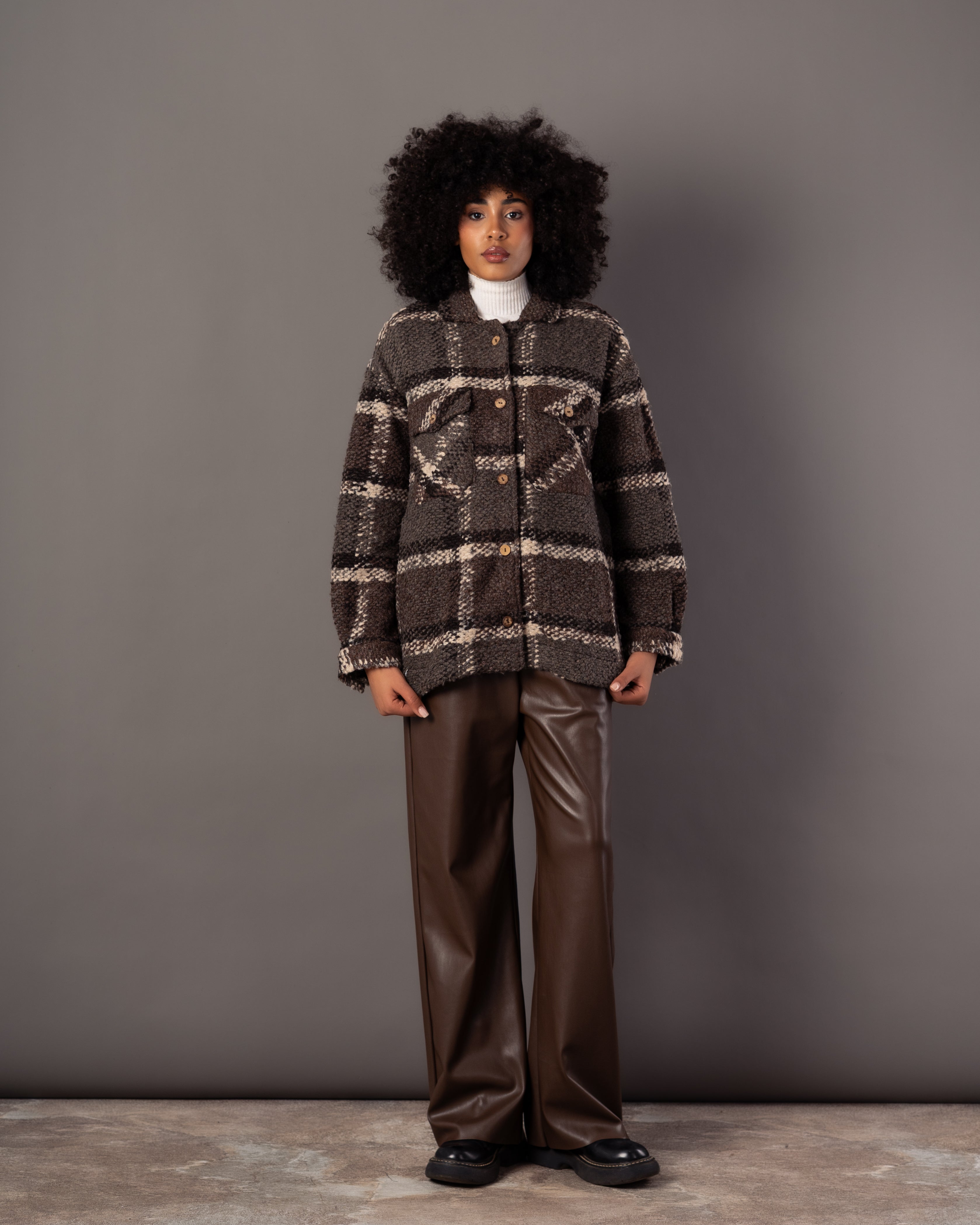 Wool Jacket – Simple Wooden Buttons