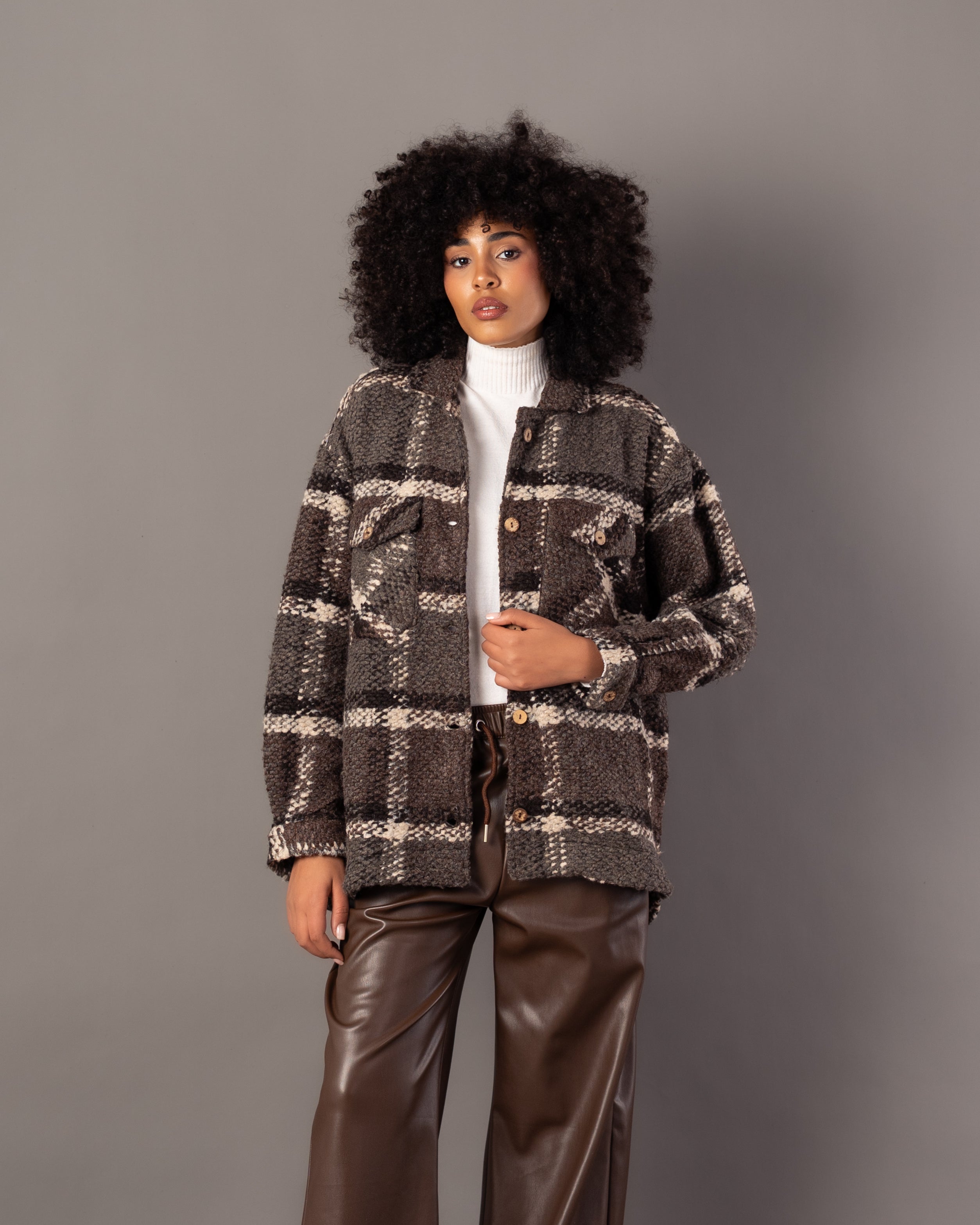 Wool Jacket – Simple Wooden Buttons