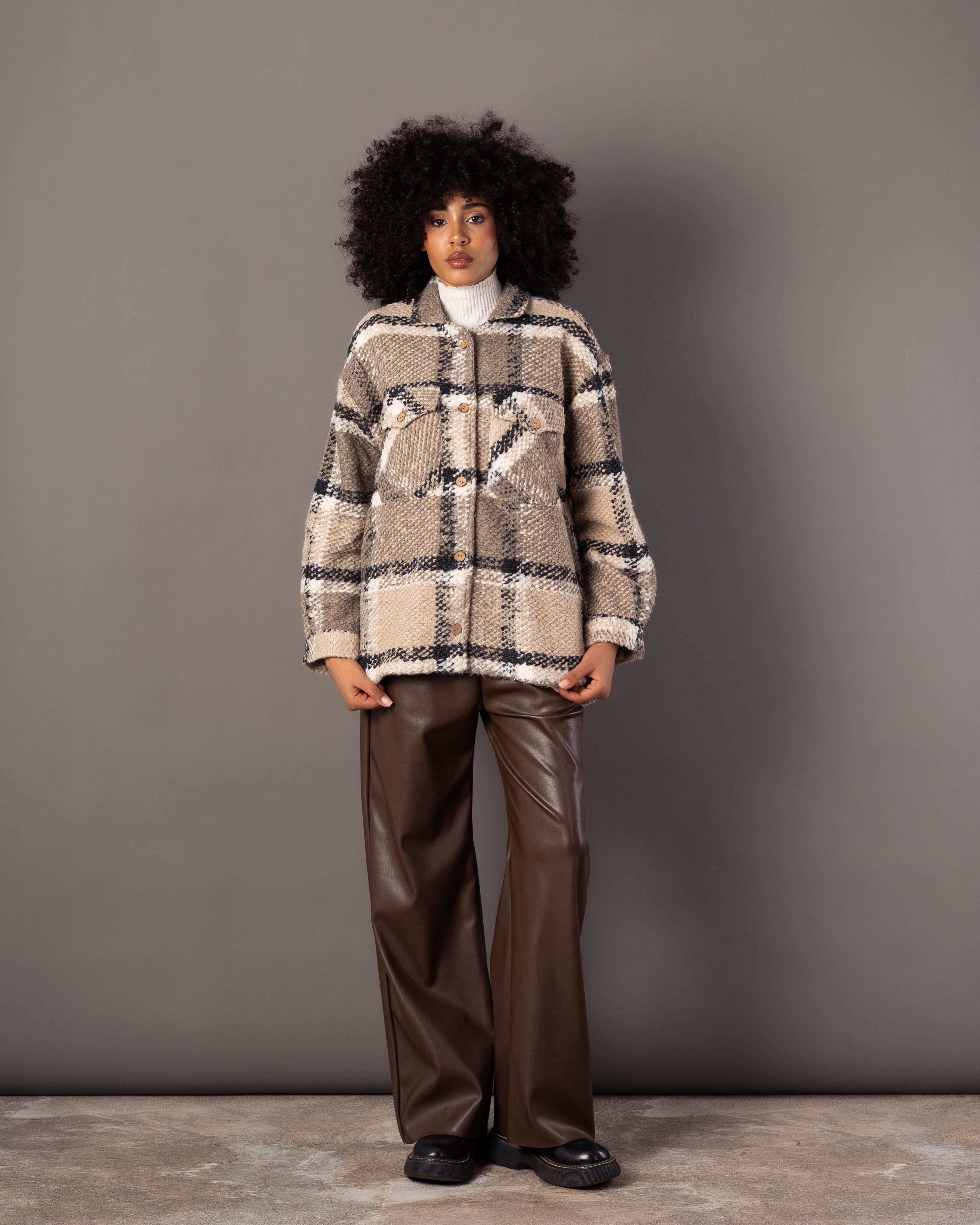 Wool Jacket – Simple Wooden Buttons