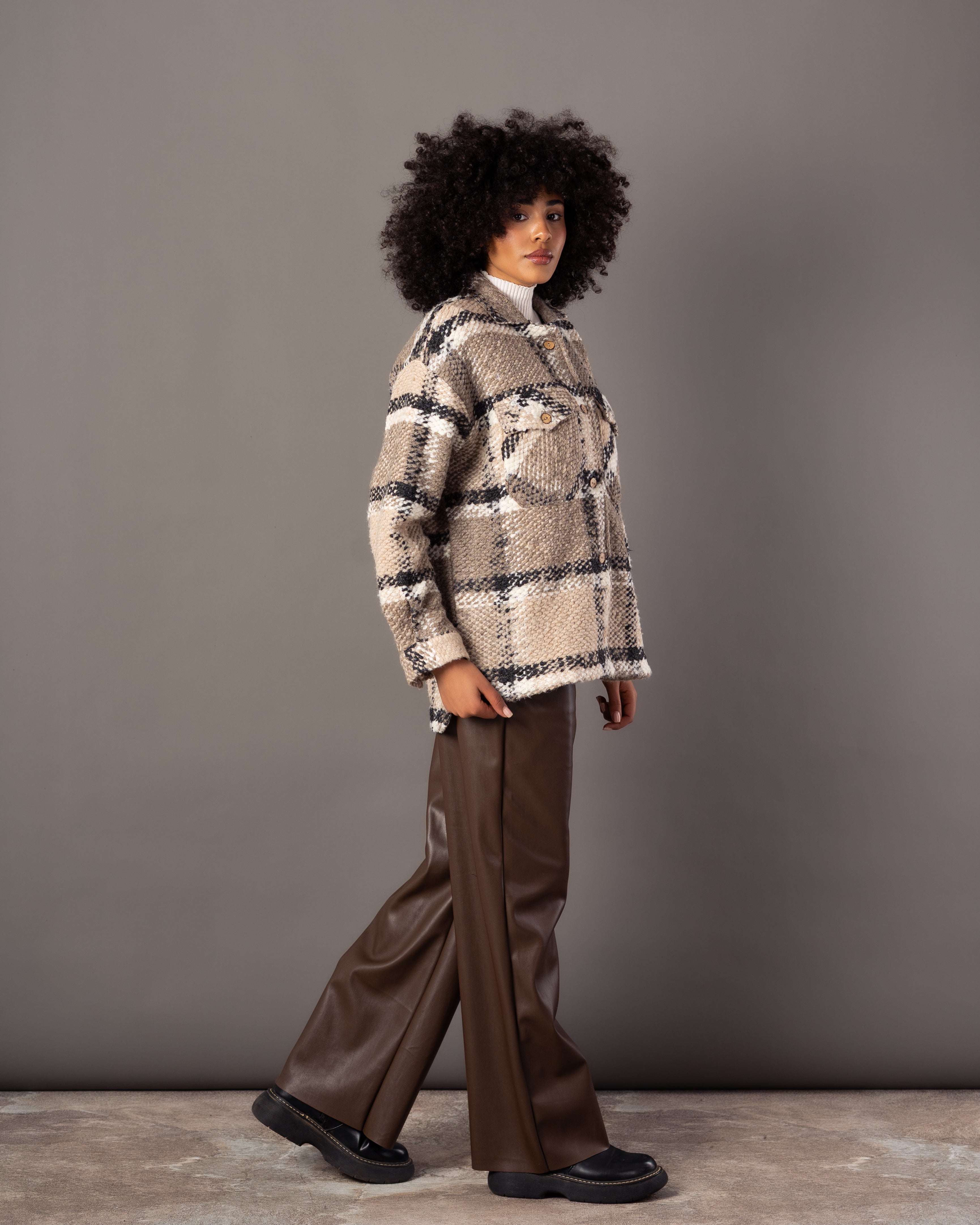 Wool Jacket – Simple Wooden Buttons