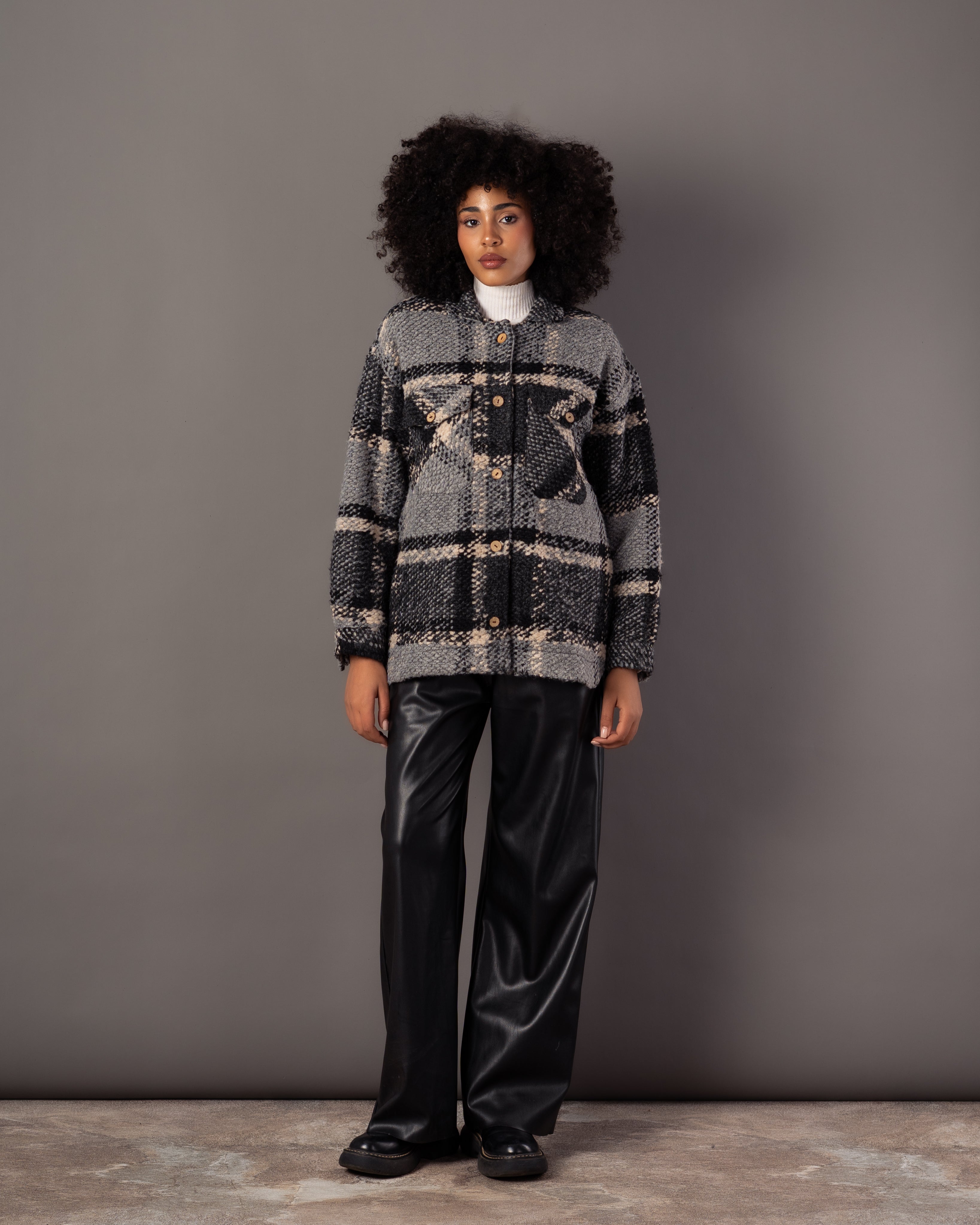 Wool Jacket – Simple Wooden Buttons