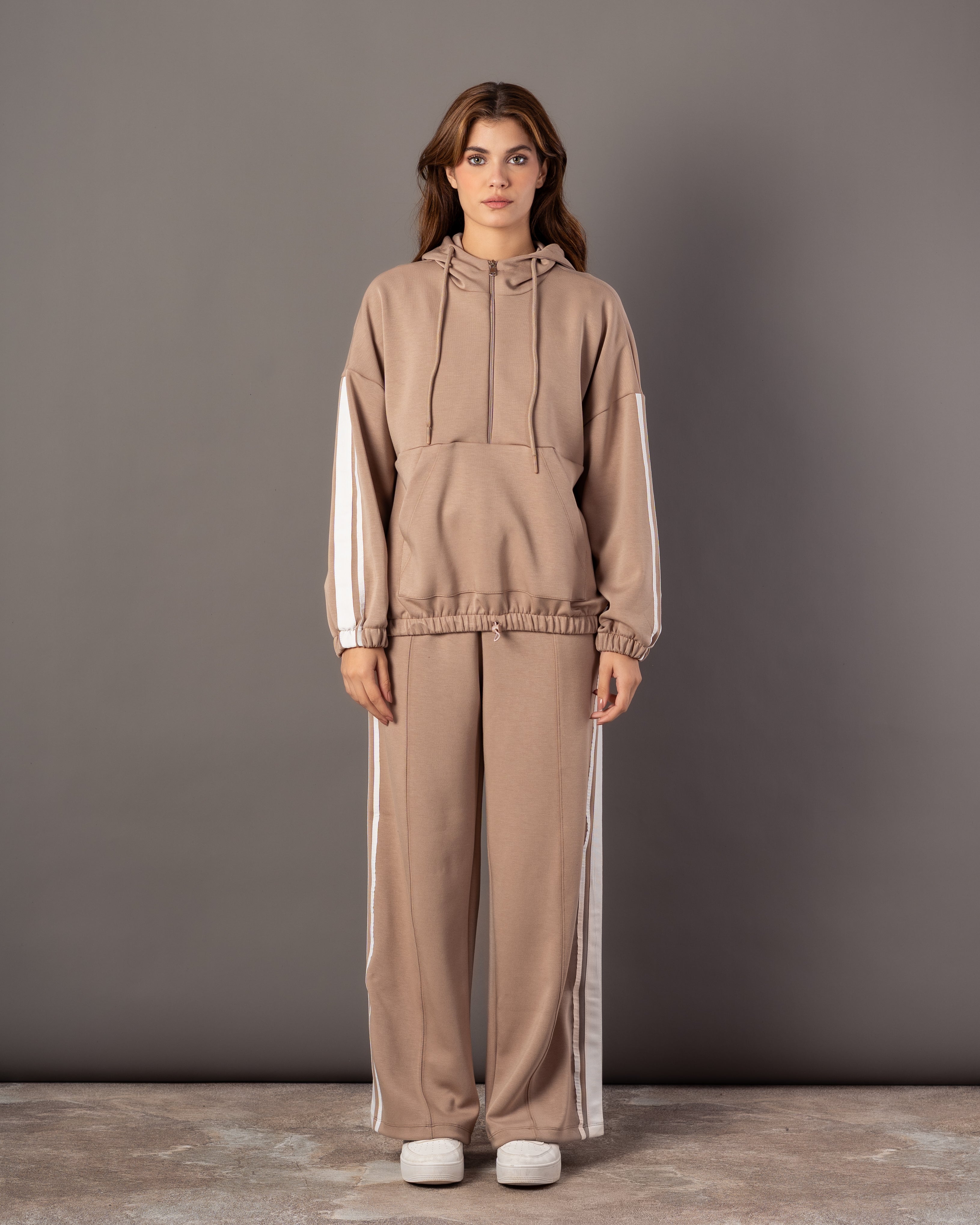 Plain Hoodie – Sleeve Stripe