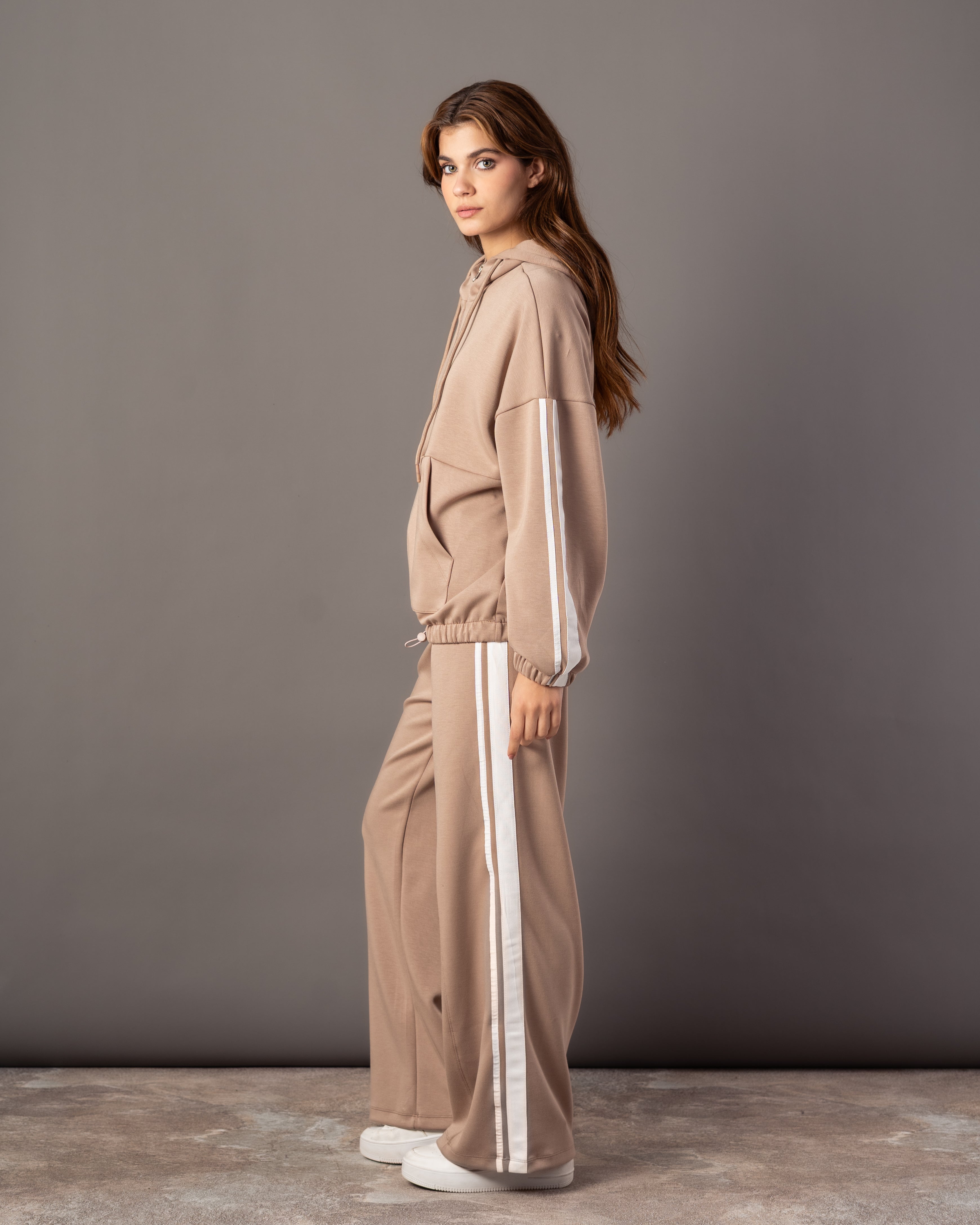 Plain Hoodie – Sleeve Stripe