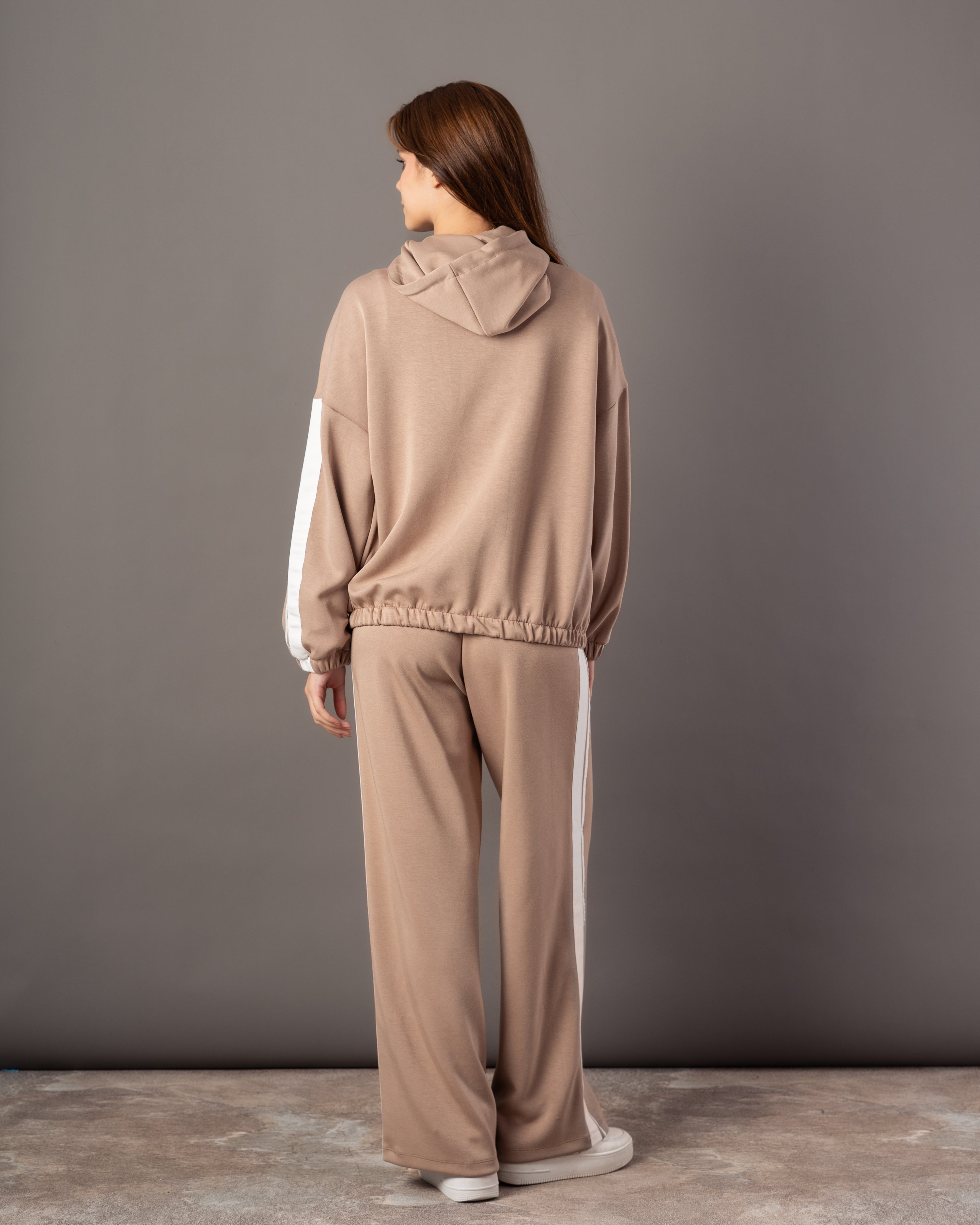 Plain Hoodie – Sleeve Stripe