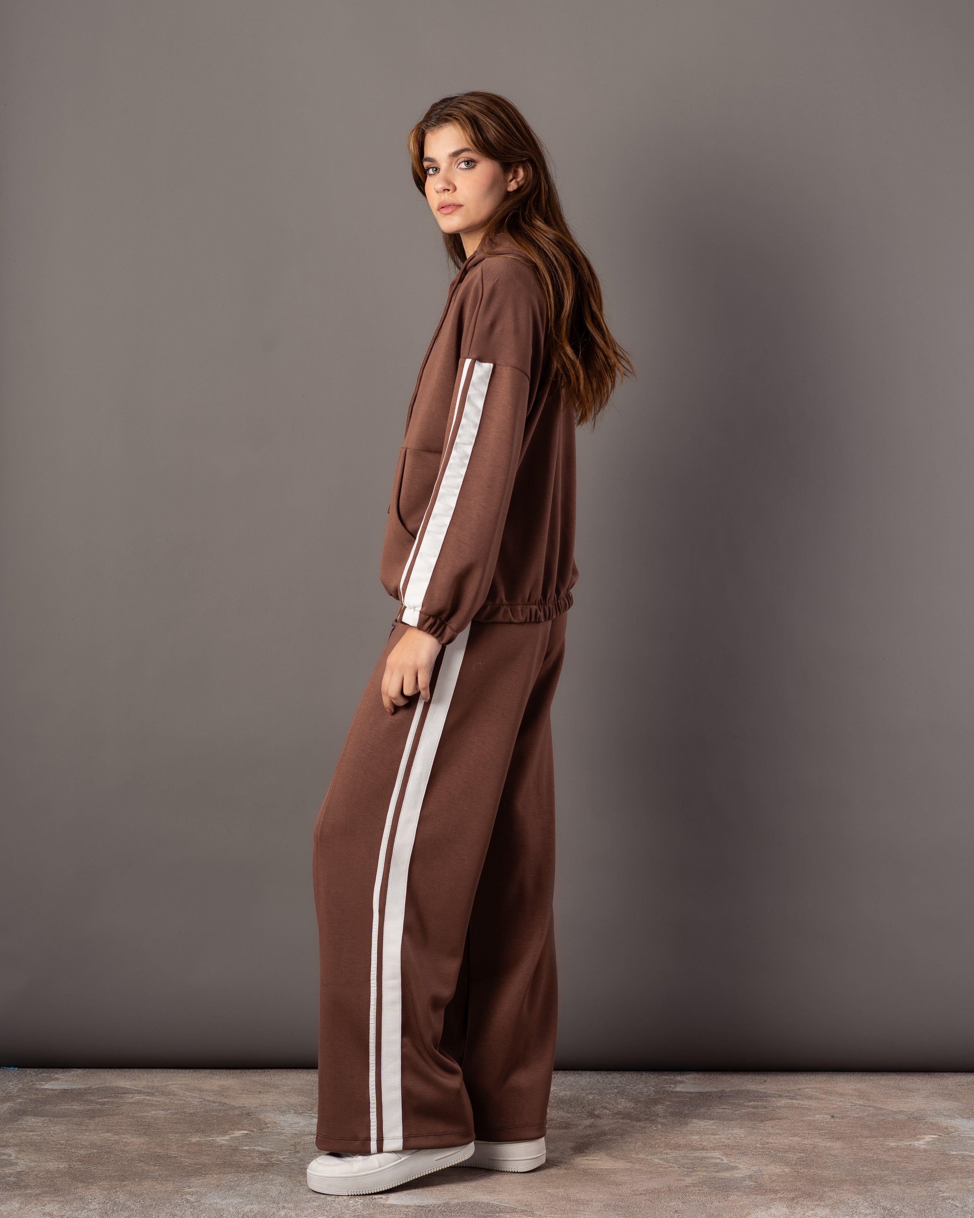 Plain Hoodie – Sleeve Stripe