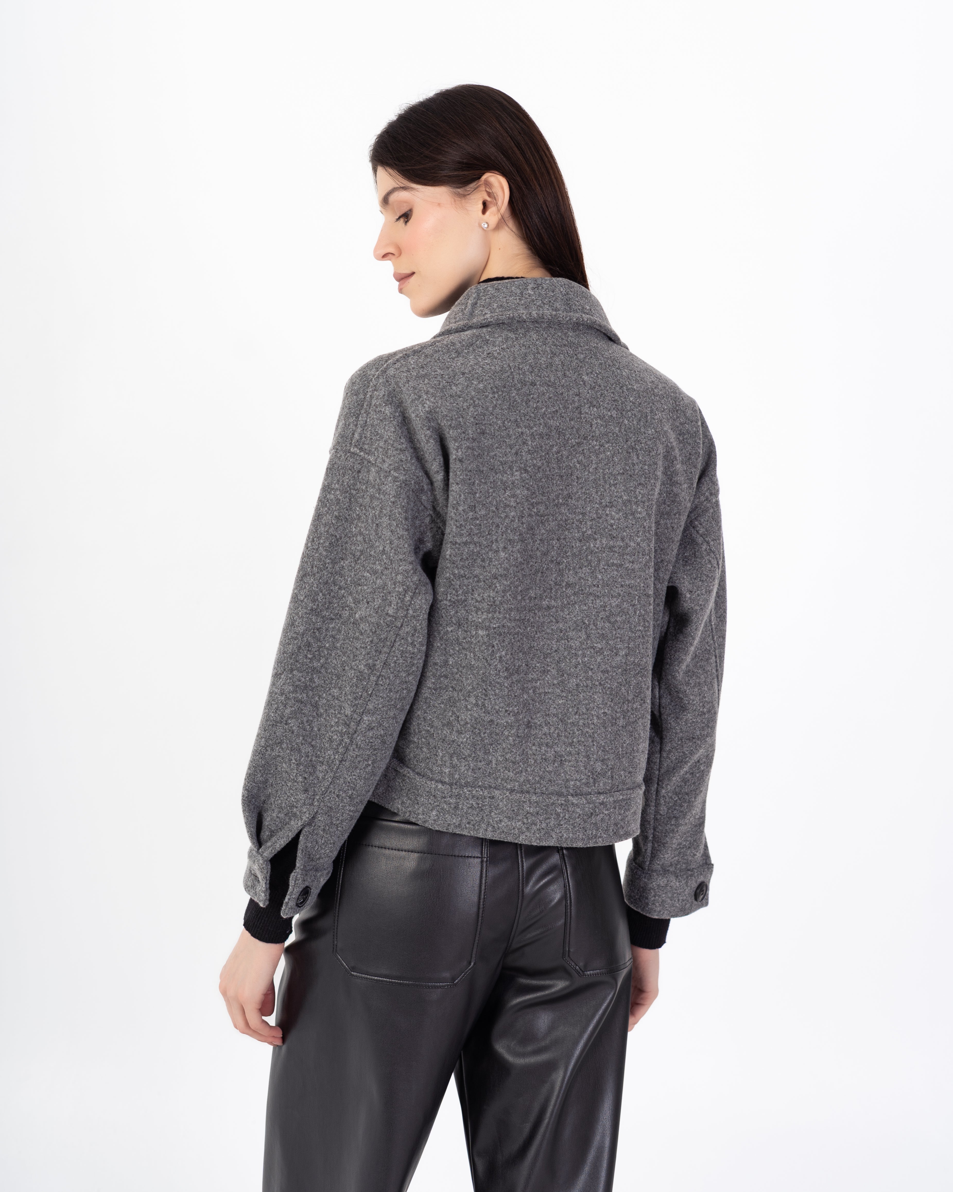 جاكيت صوف – قصير (جيوب)