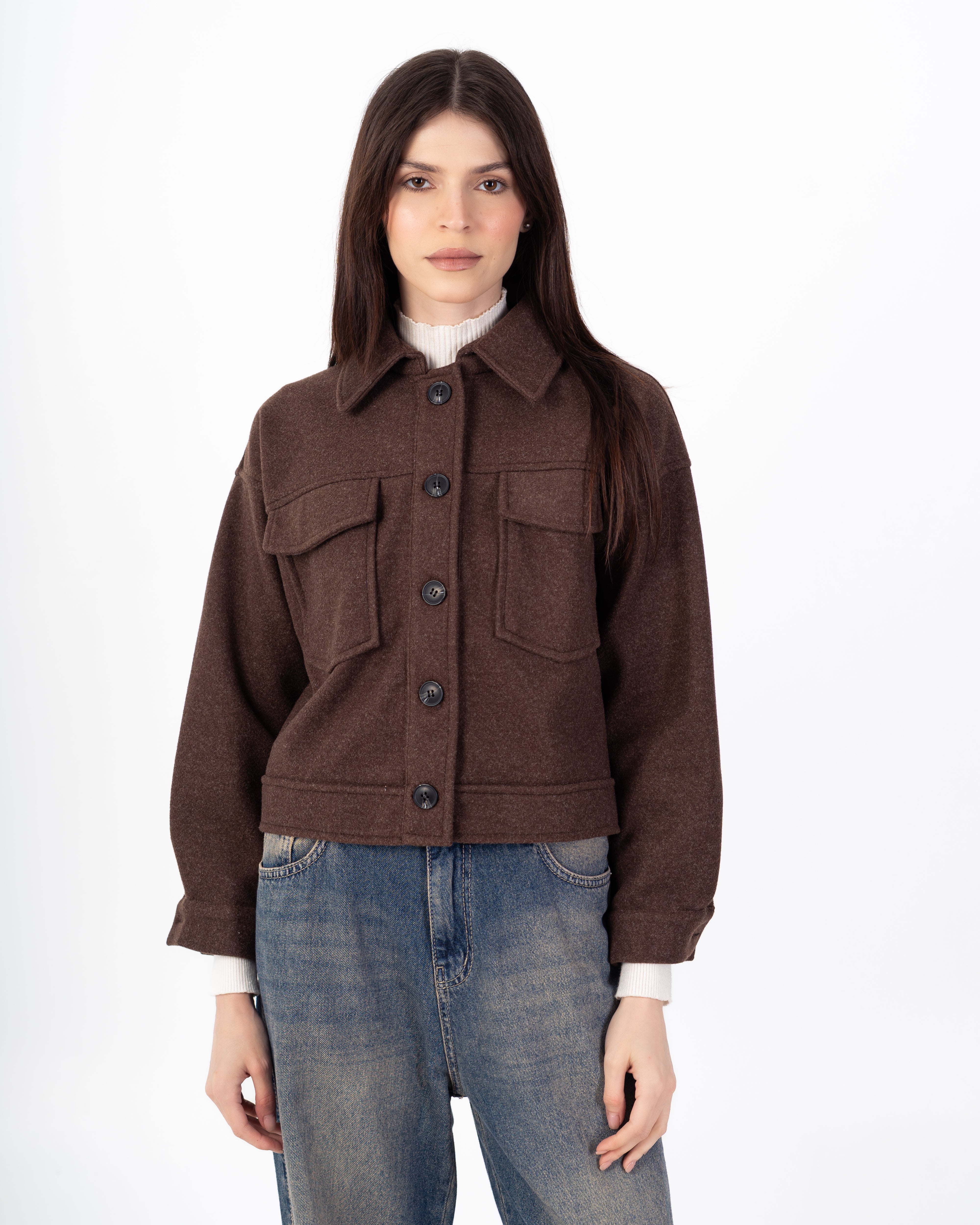 جاكيت صوف – قصير (جيوب)