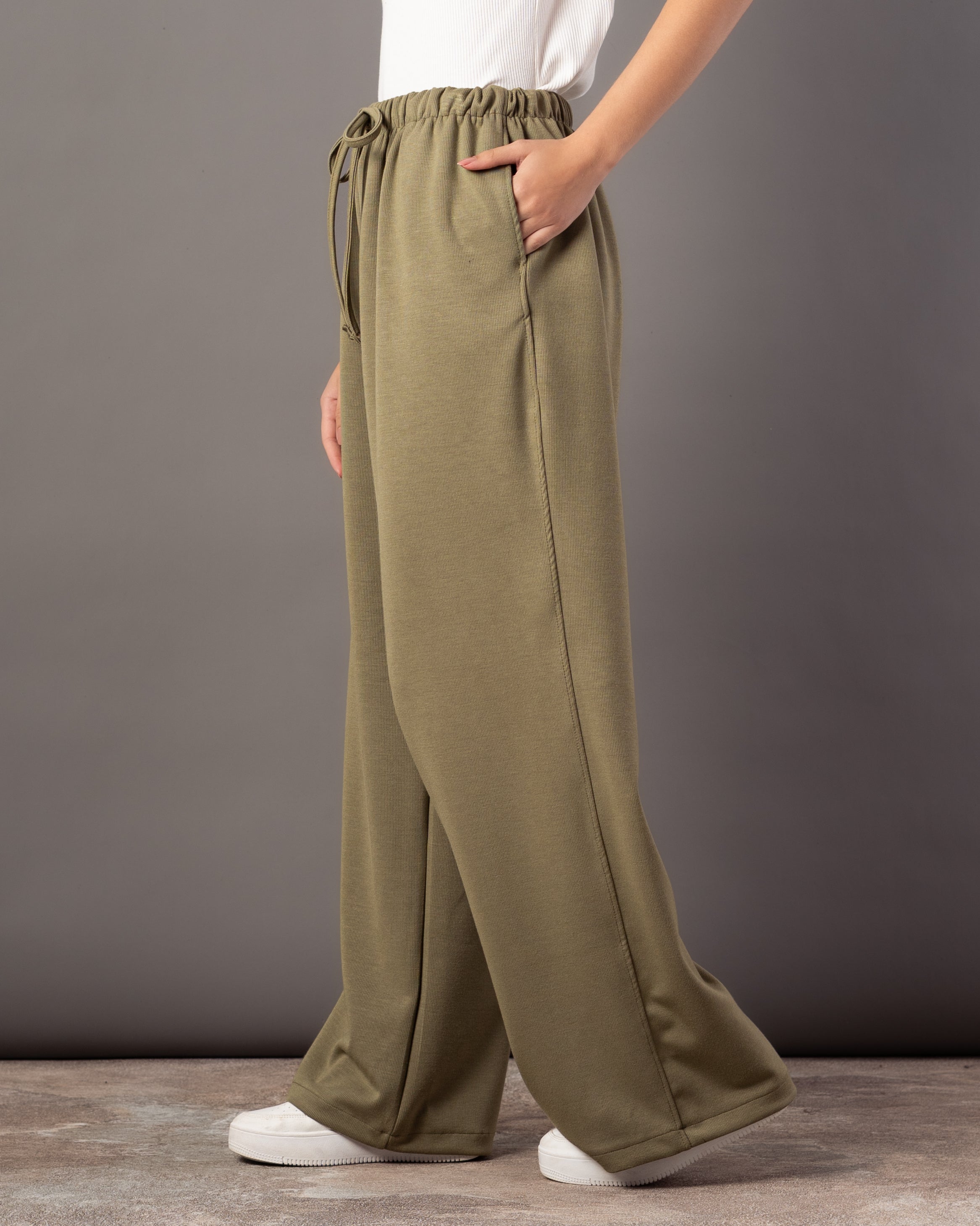 Plain Milton Trouser – Wide-Leg