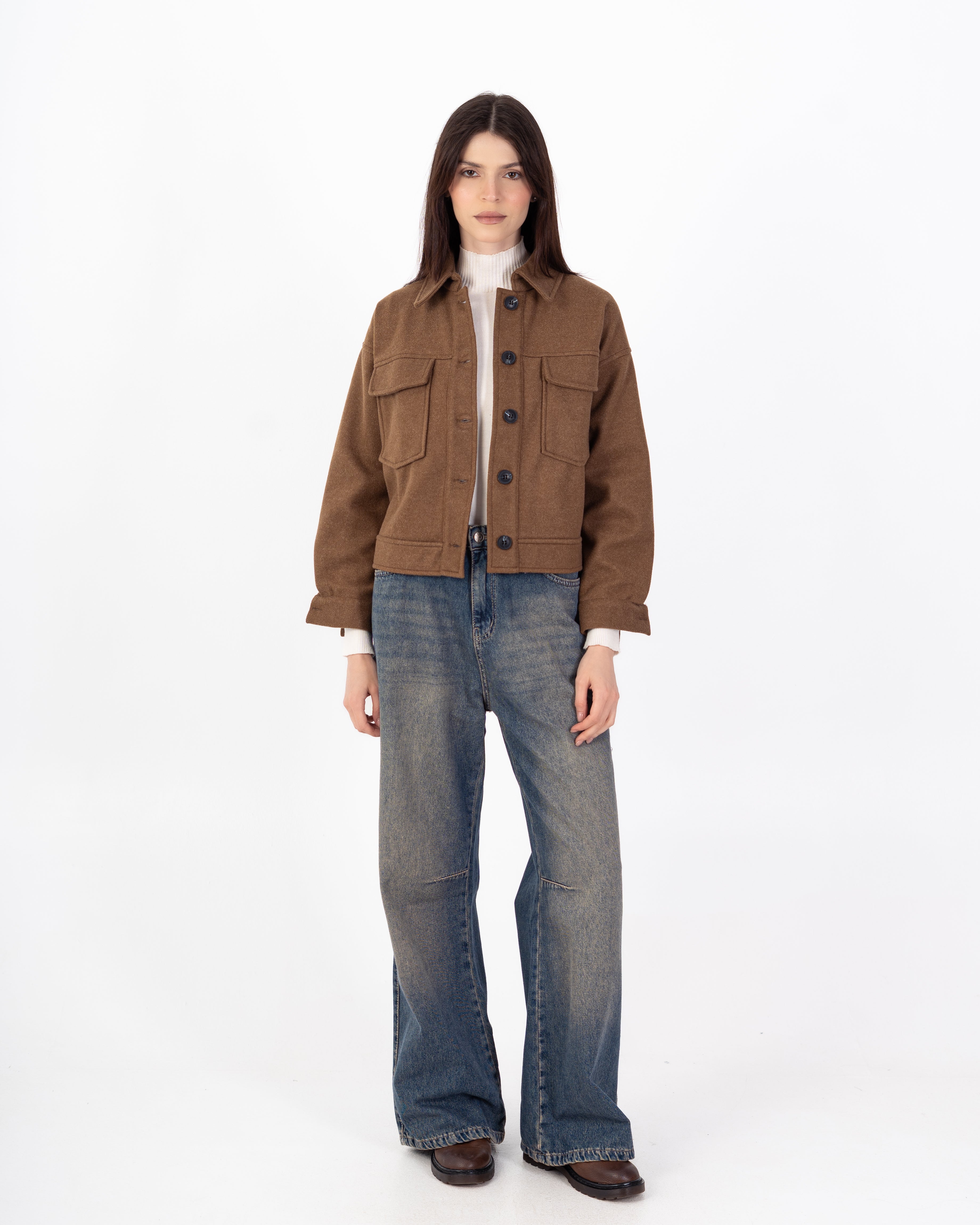 جاكيت صوف – قصير (جيوب)