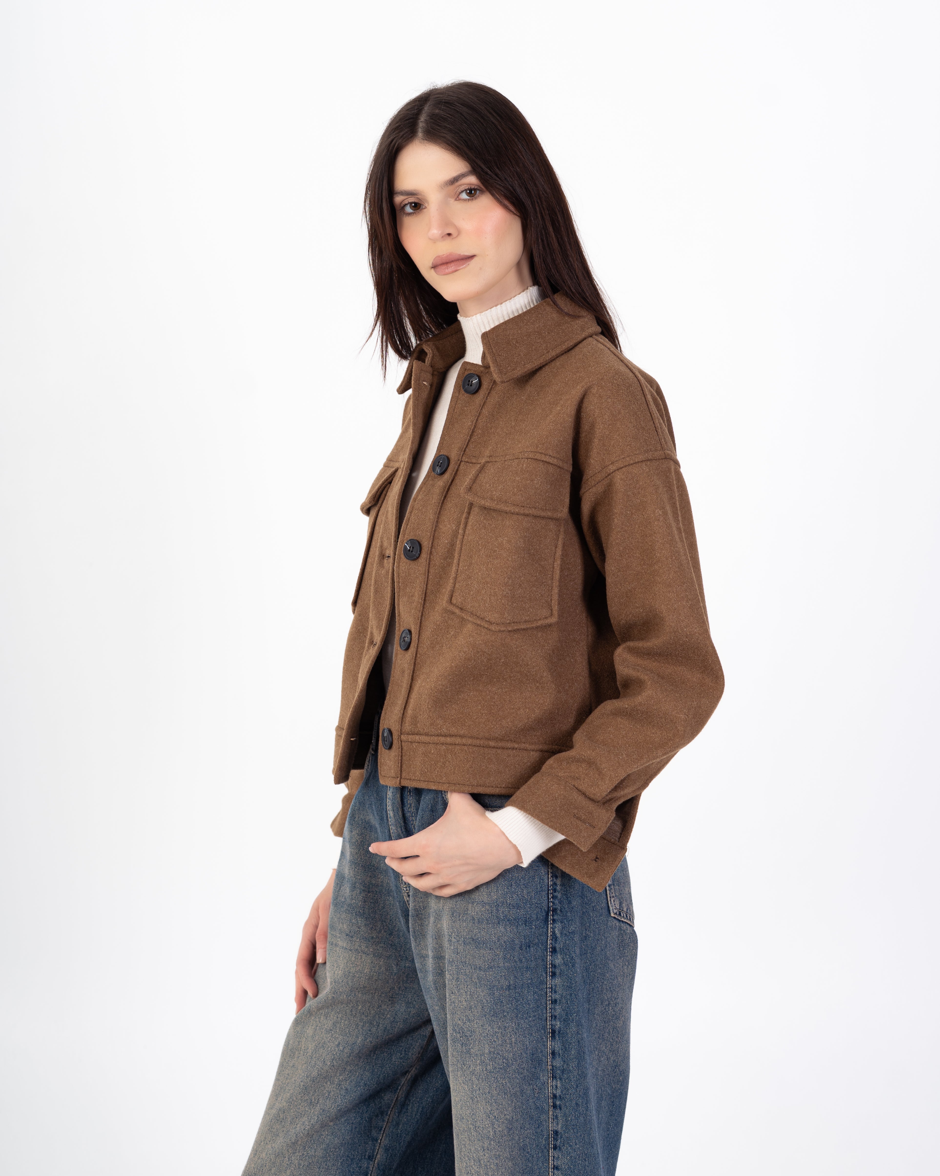 جاكيت صوف – قصير (جيوب)