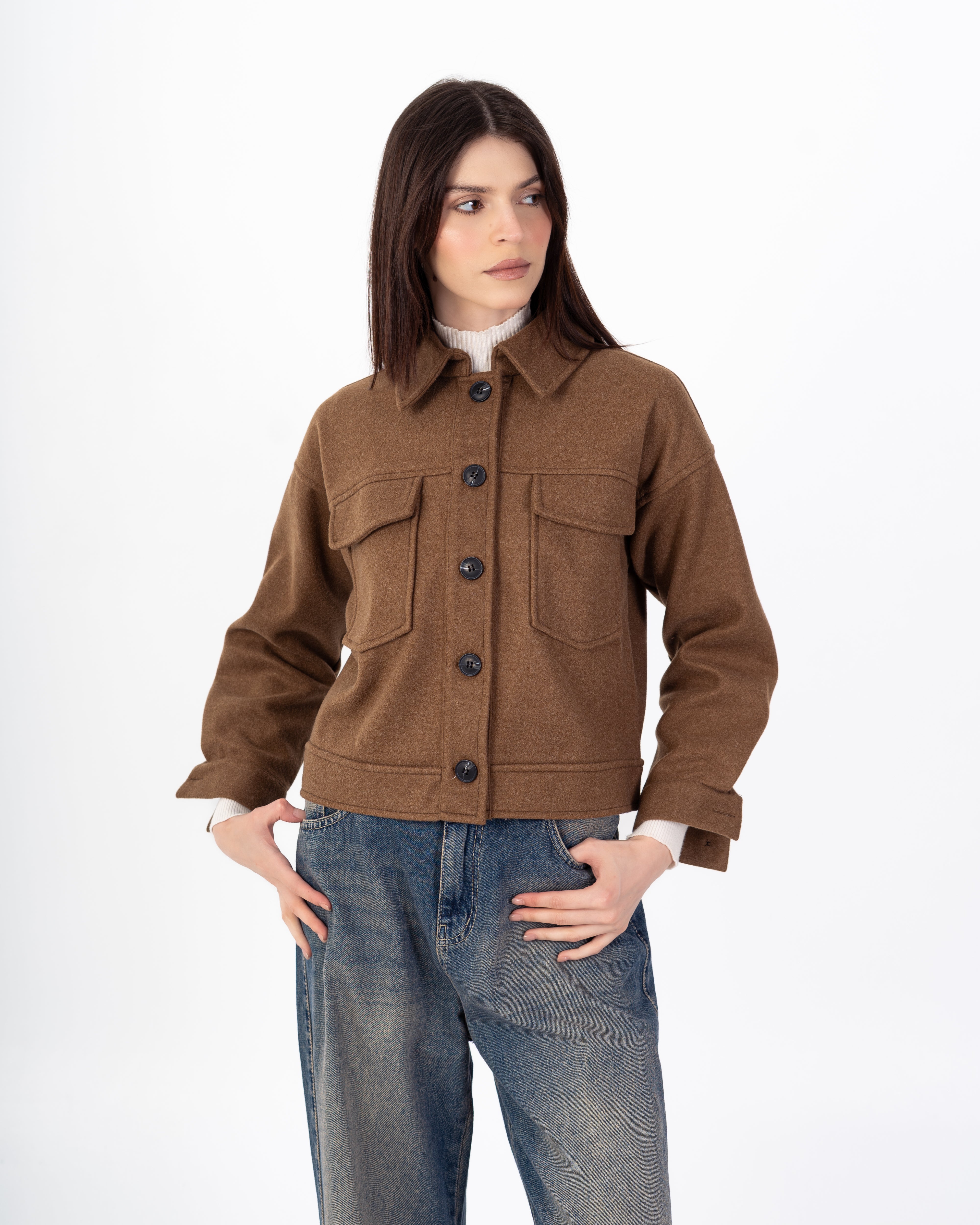 جاكيت صوف – قصير (جيوب)