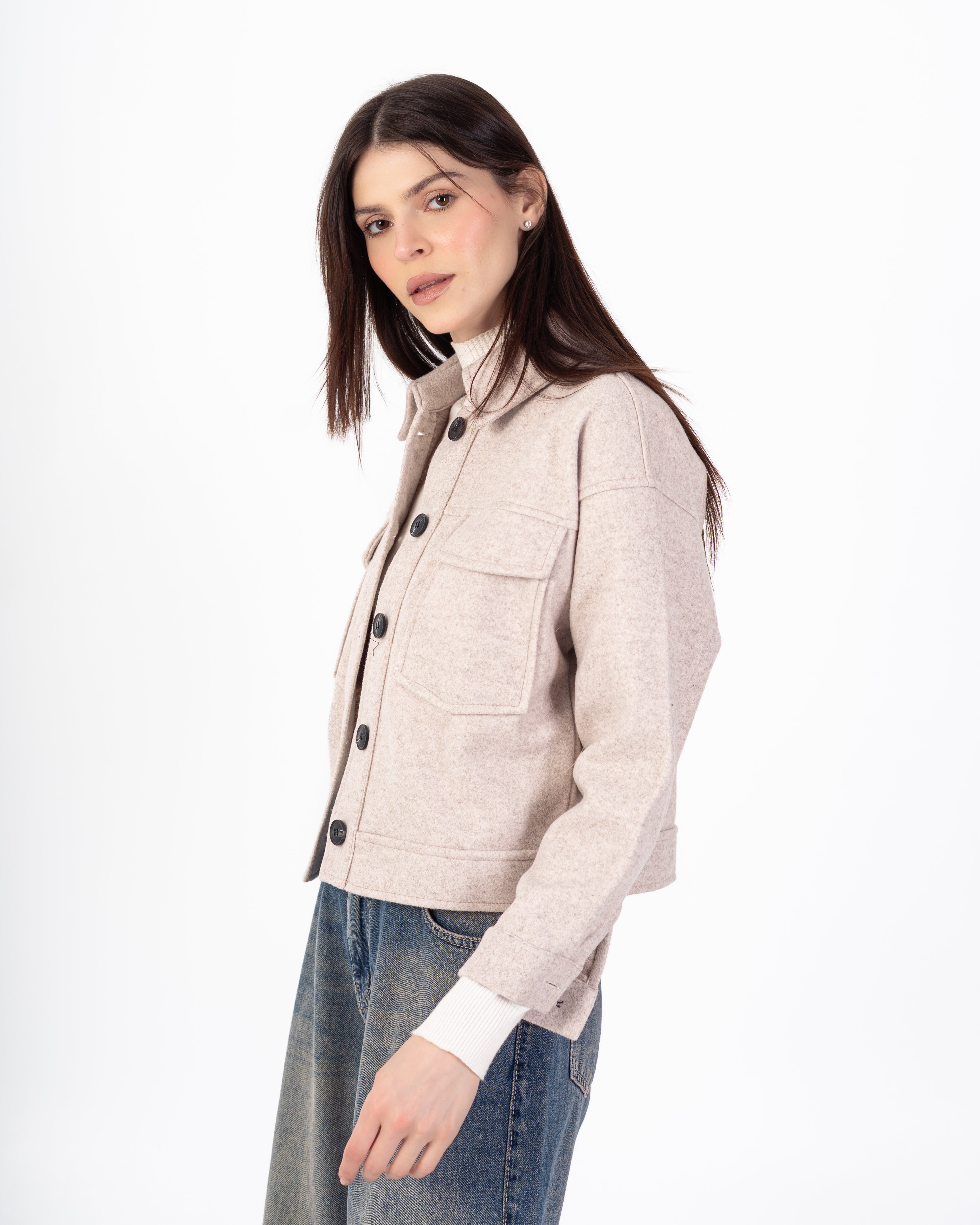 جاكيت صوف – قصير (جيوب)