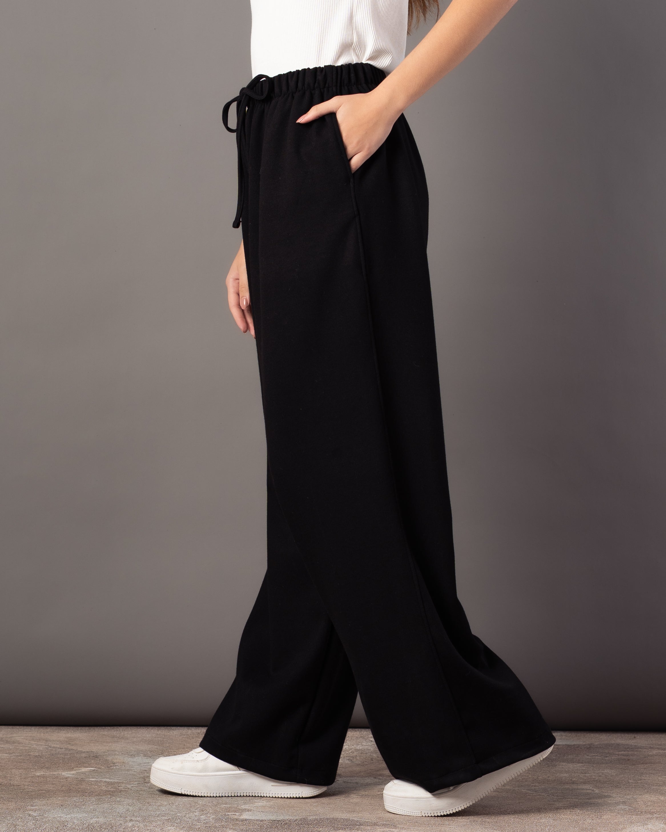 Plain Milton Trouser – Wide-Leg