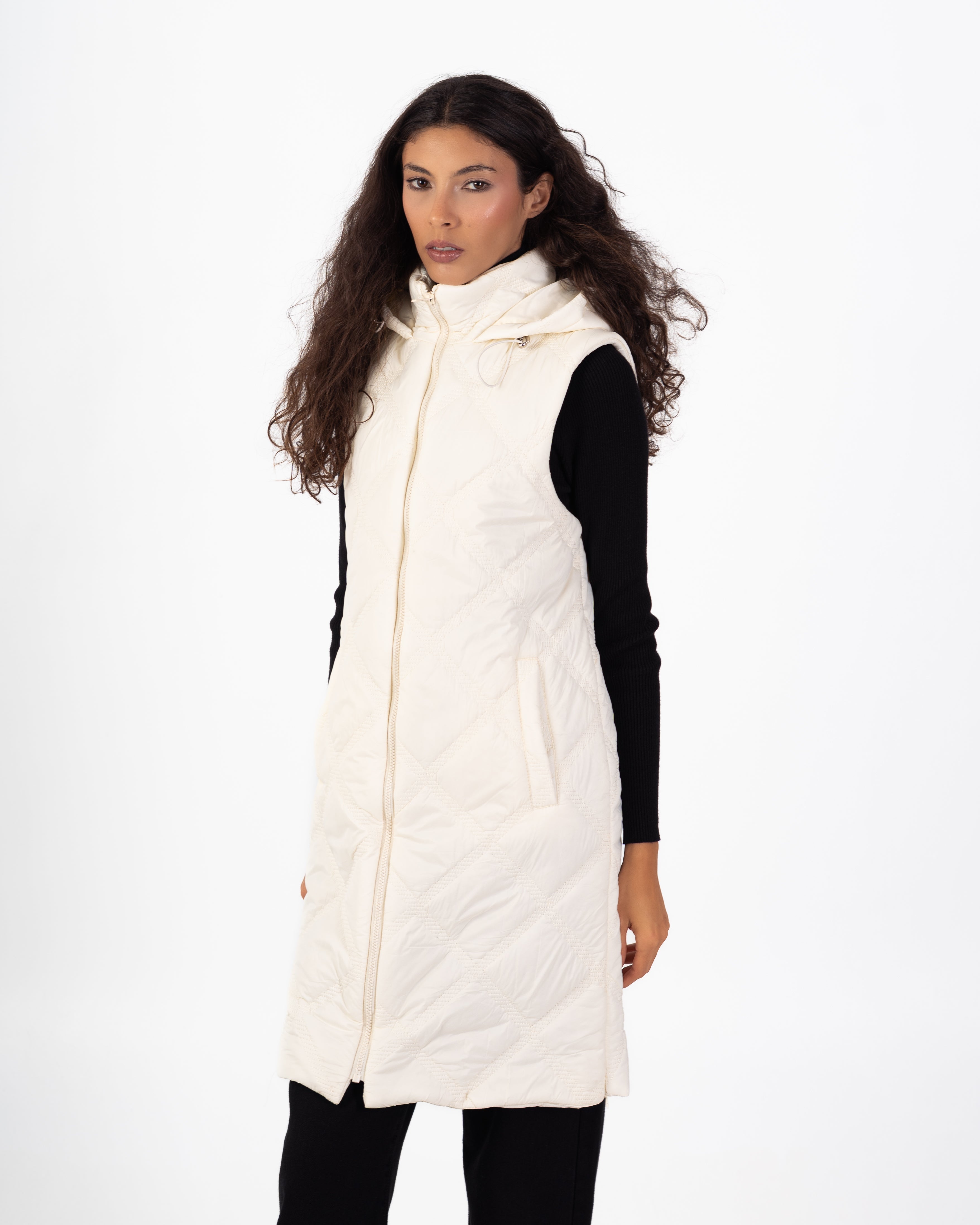 سترة مبطنة – طويلة (خياطة مثلثة صغيرة)