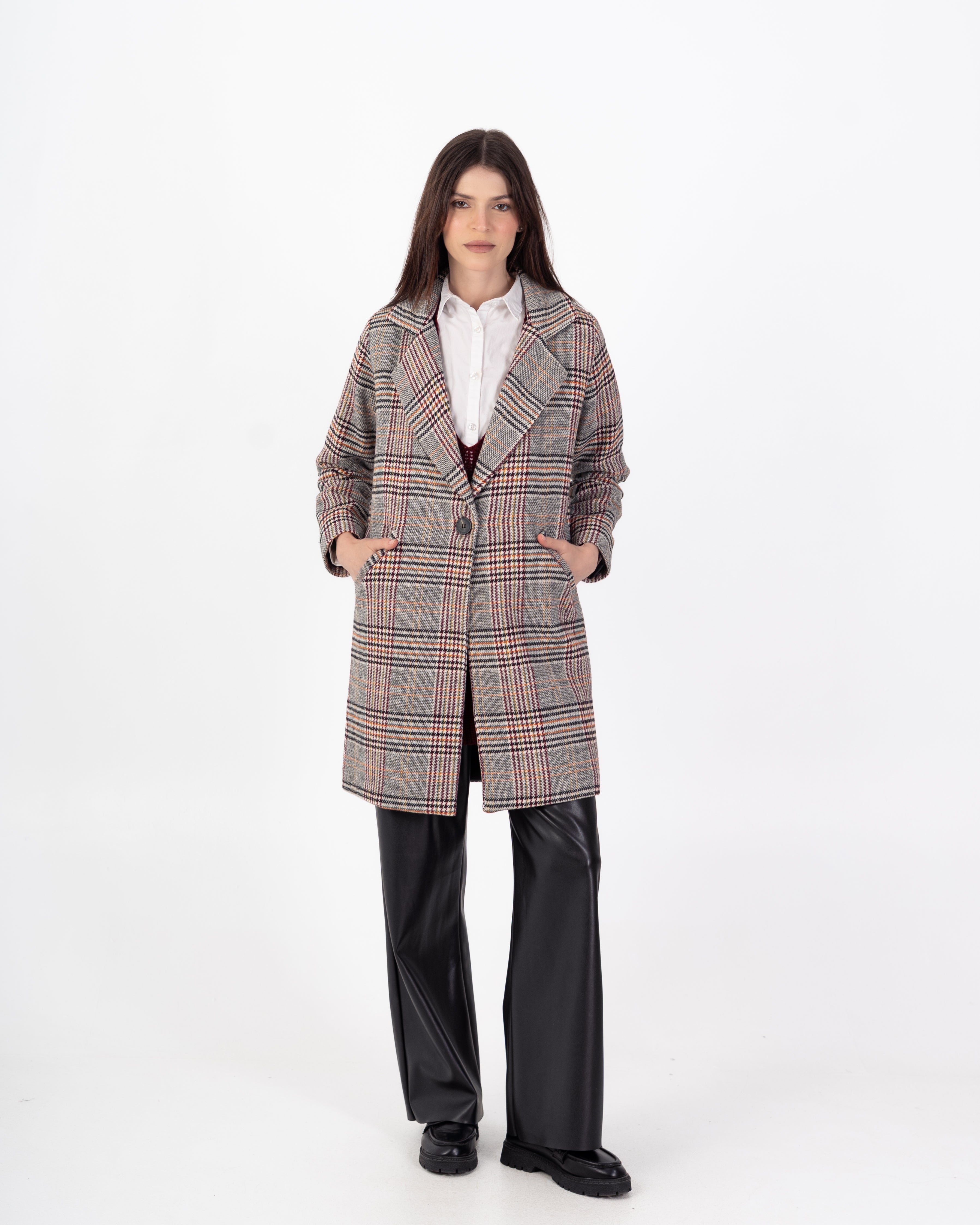 جاكيت صوف – منقوش (طويل)