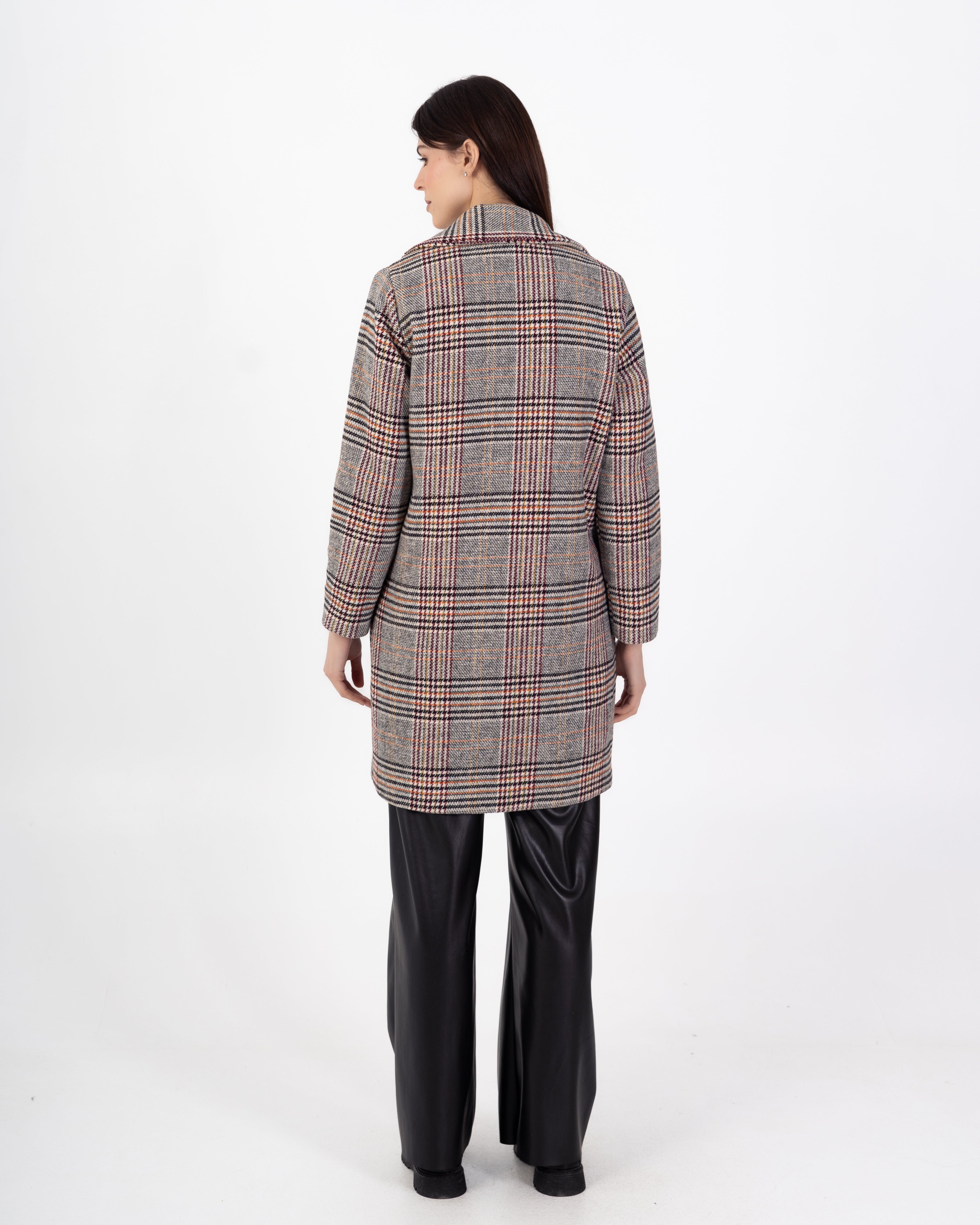 جاكيت صوف – منقوش (طويل)