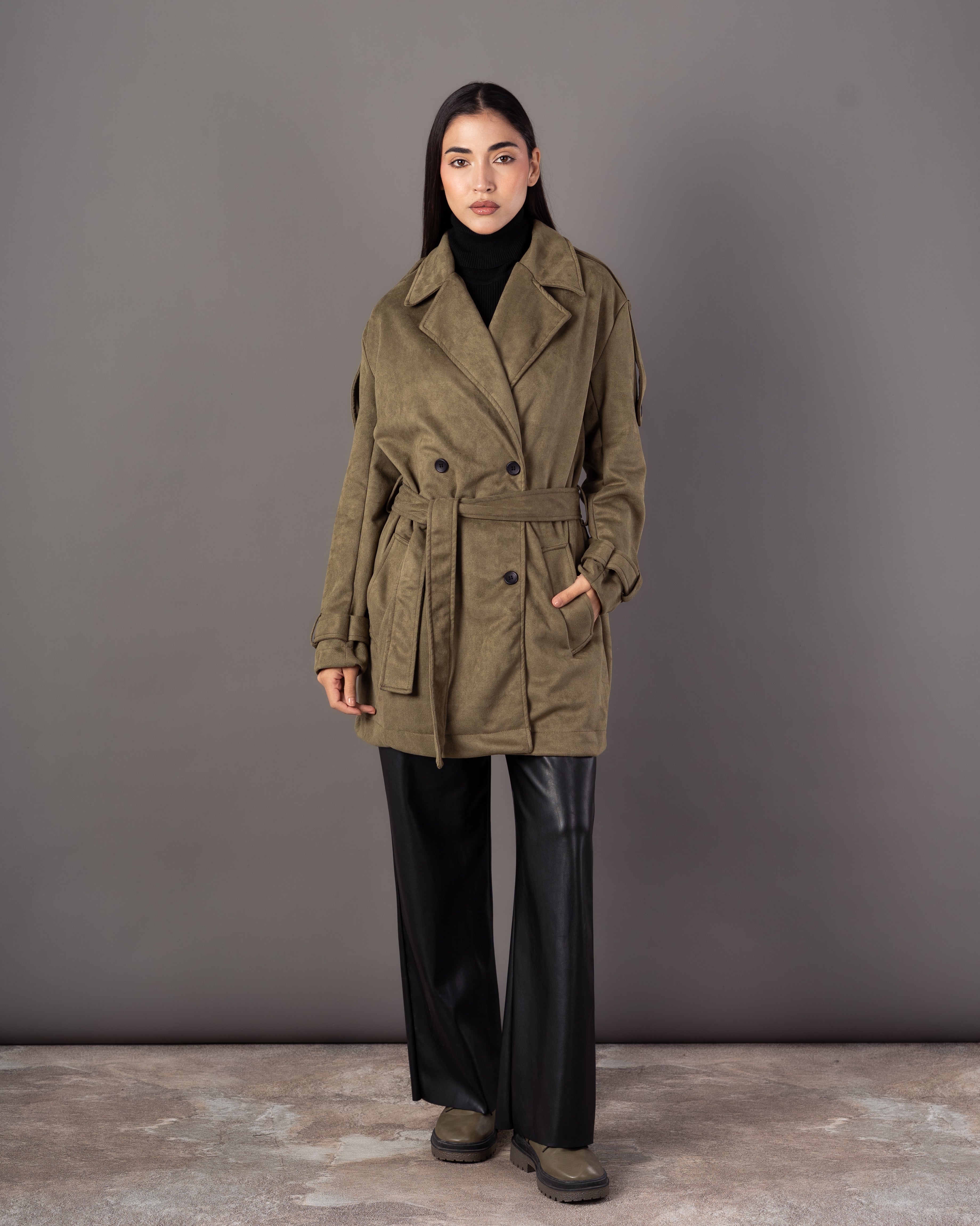 Soft-Fabric Jacket – Plain (With Belt)