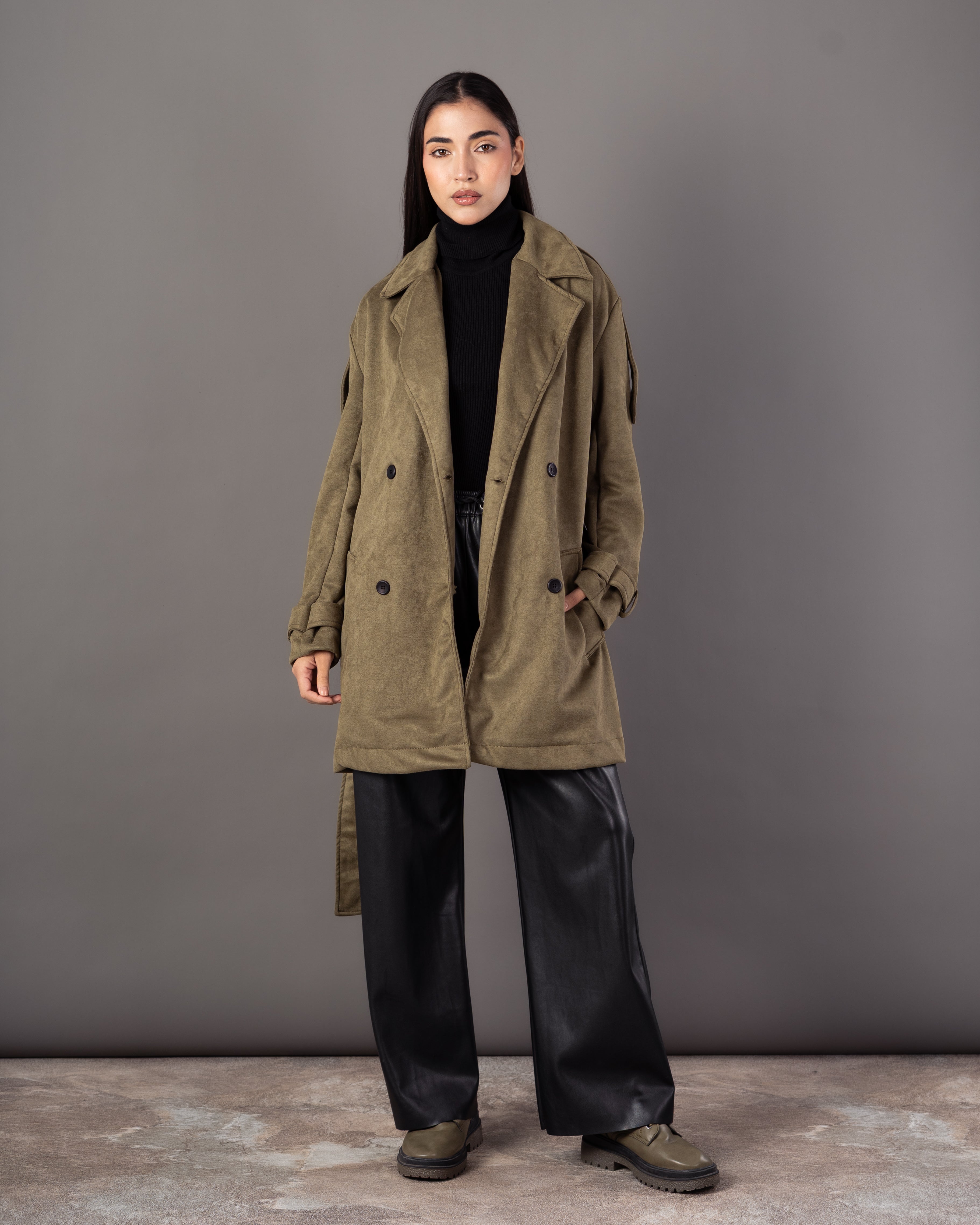 Soft-Fabric Jacket – Plain (With Belt)