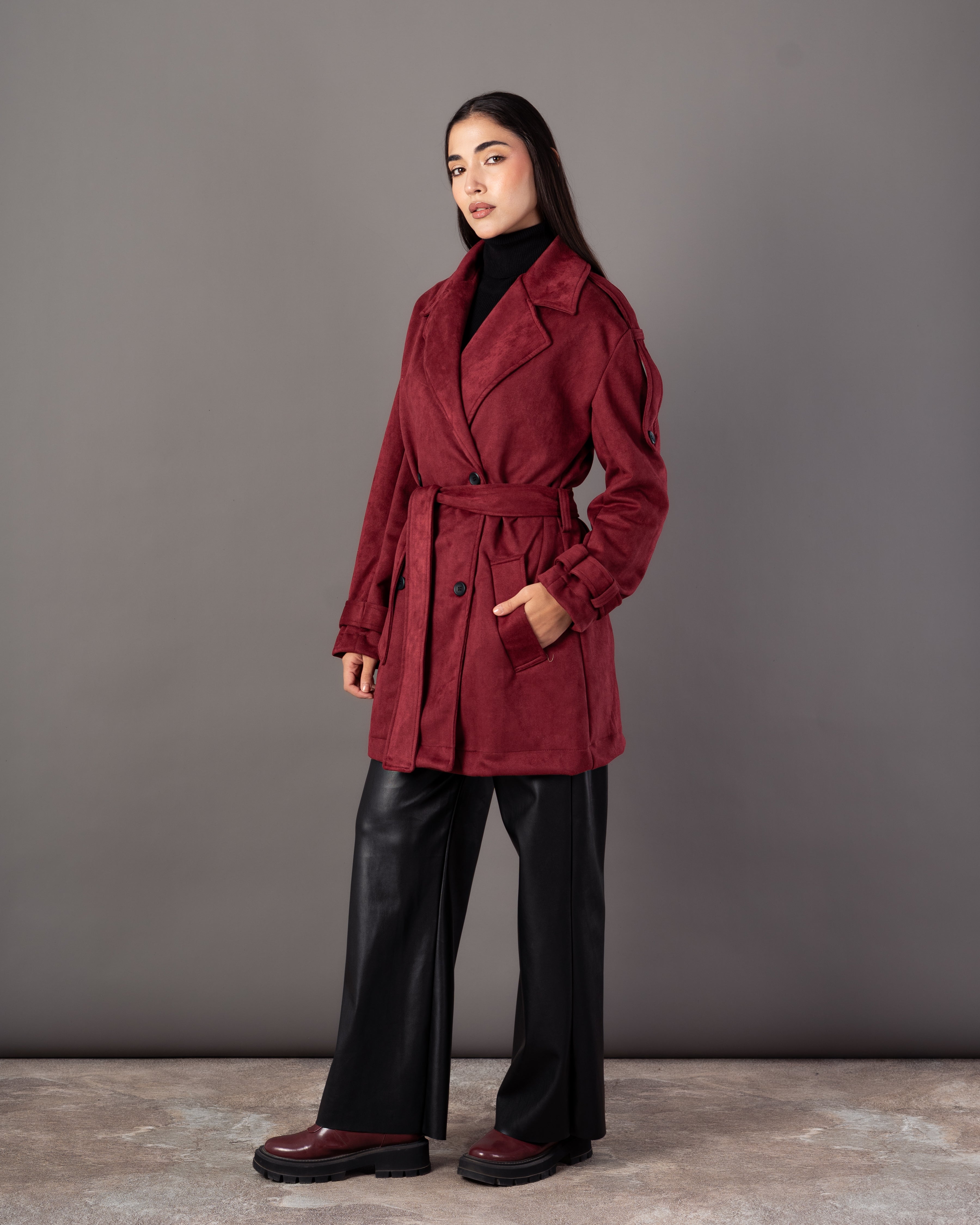 Soft-Fabric Jacket – Plain (With Belt)