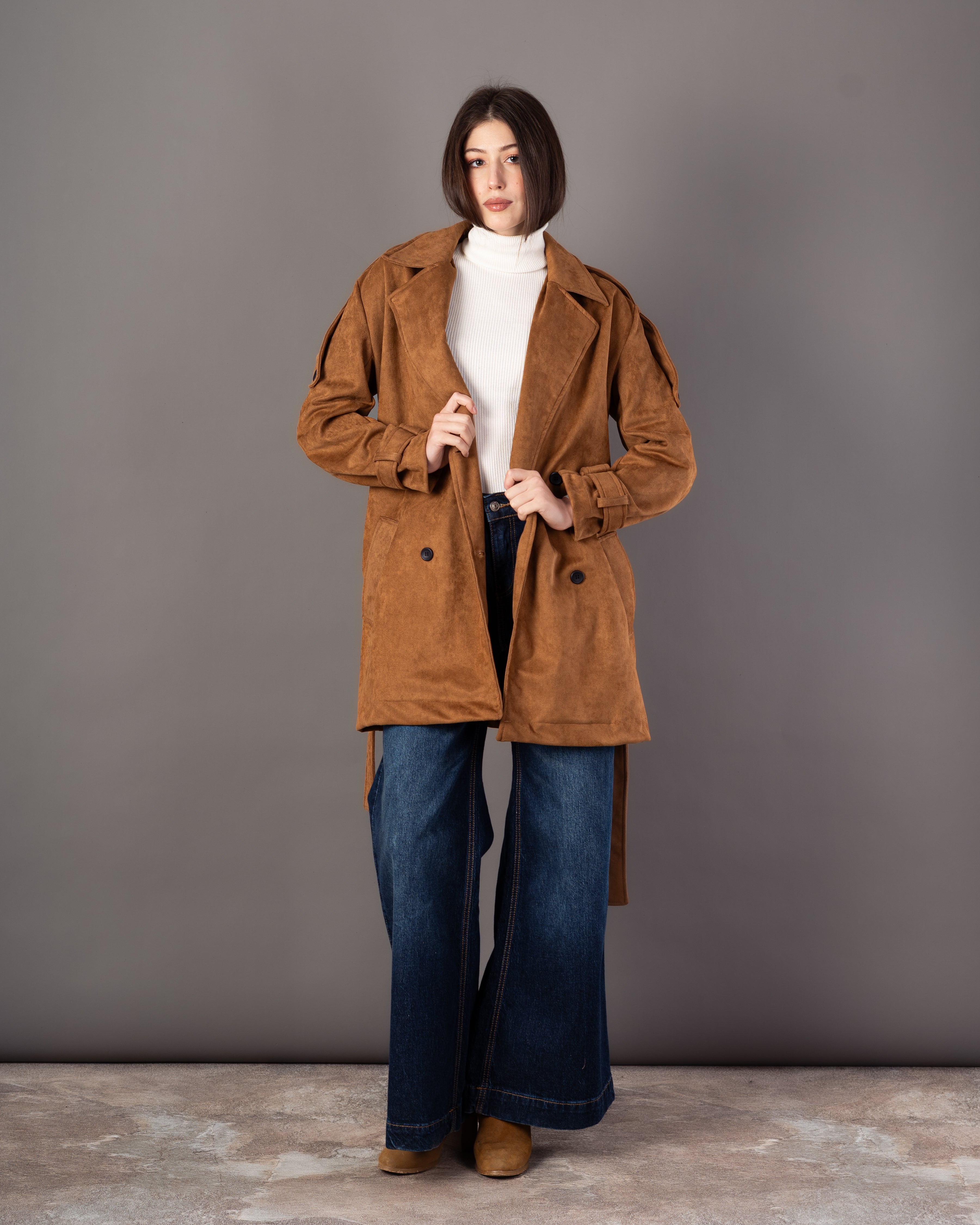 Soft-Fabric Jacket – Plain (With Belt)