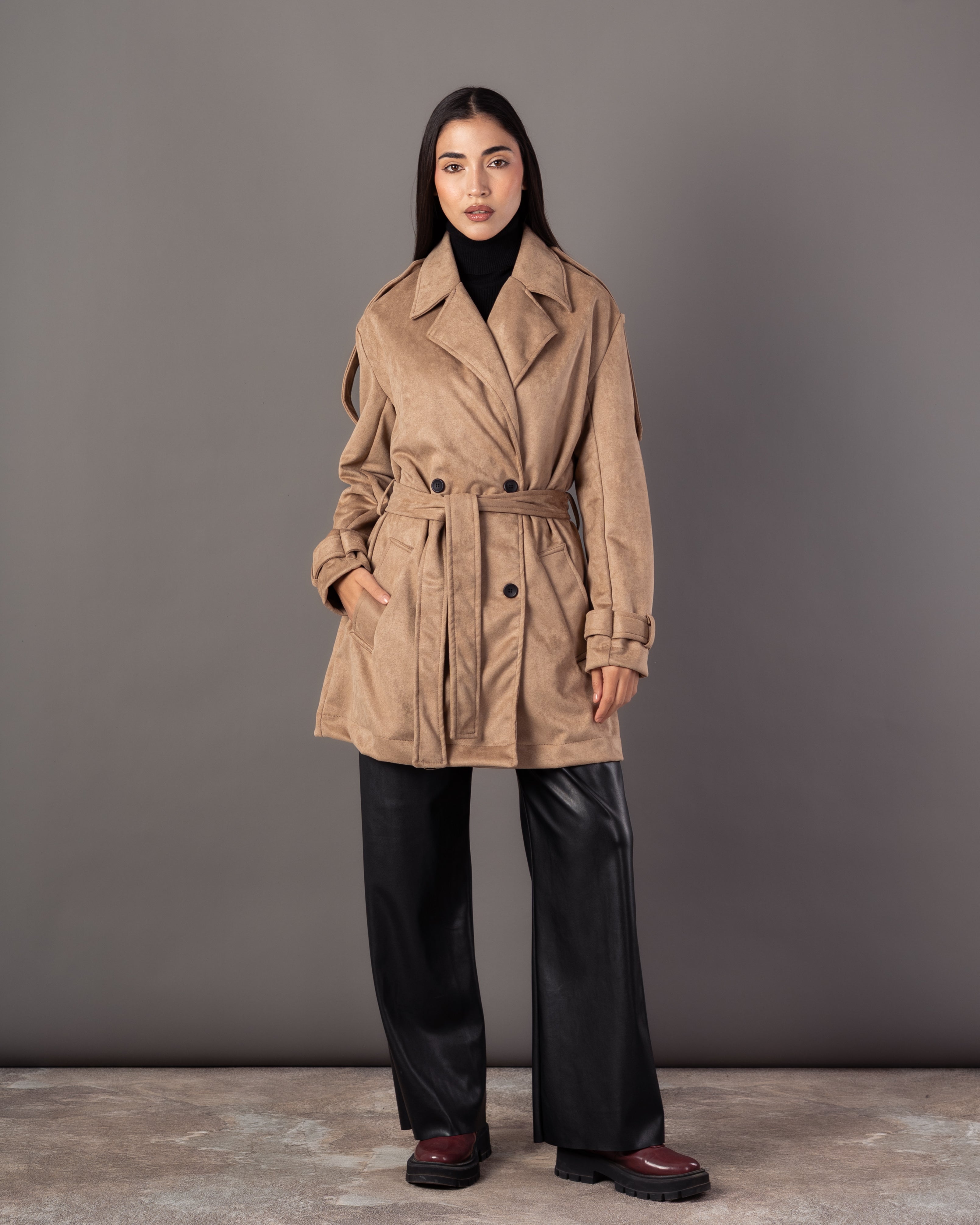 Soft-Fabric Jacket – Plain (With Belt)