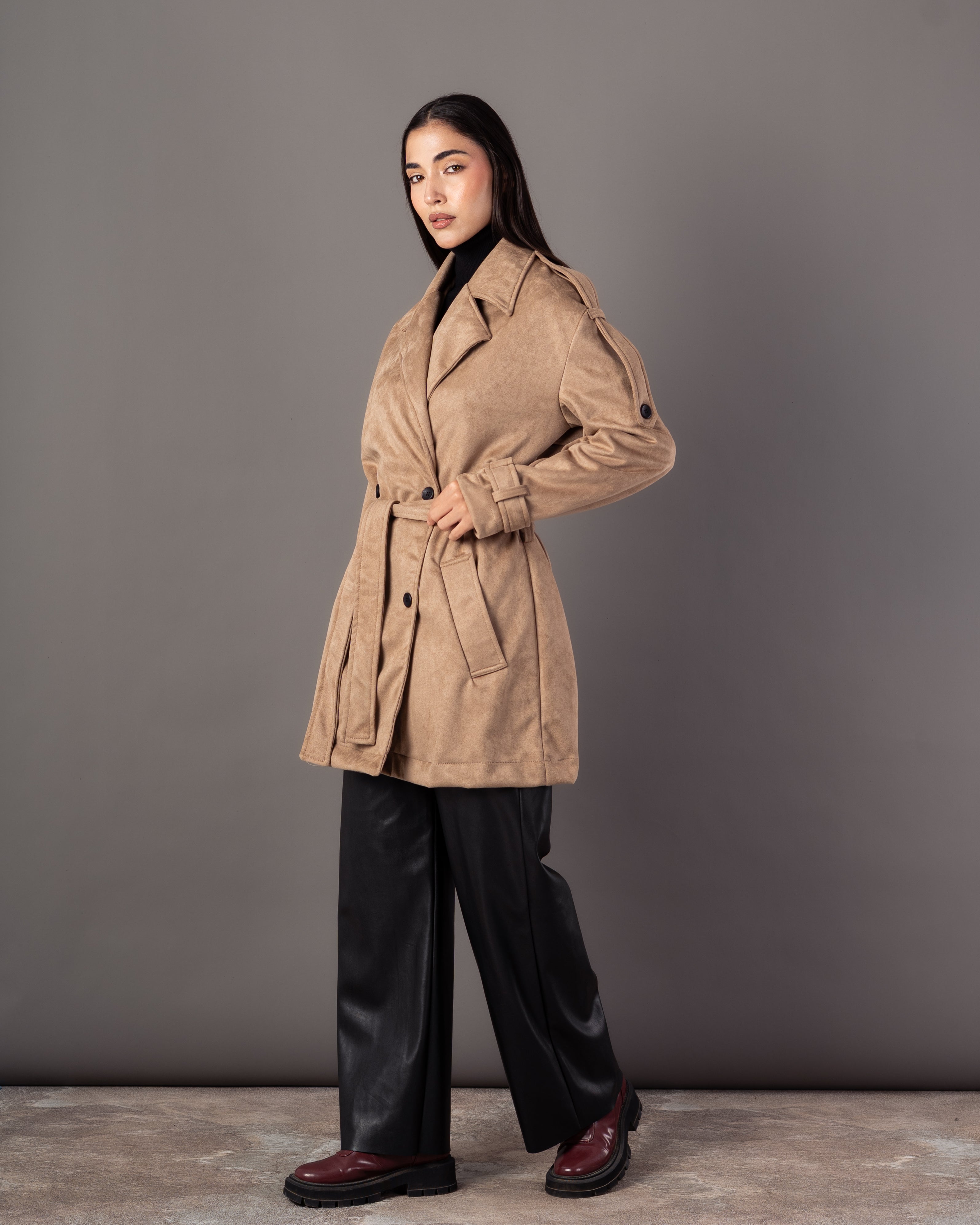 Soft-Fabric Jacket – Plain (With Belt)