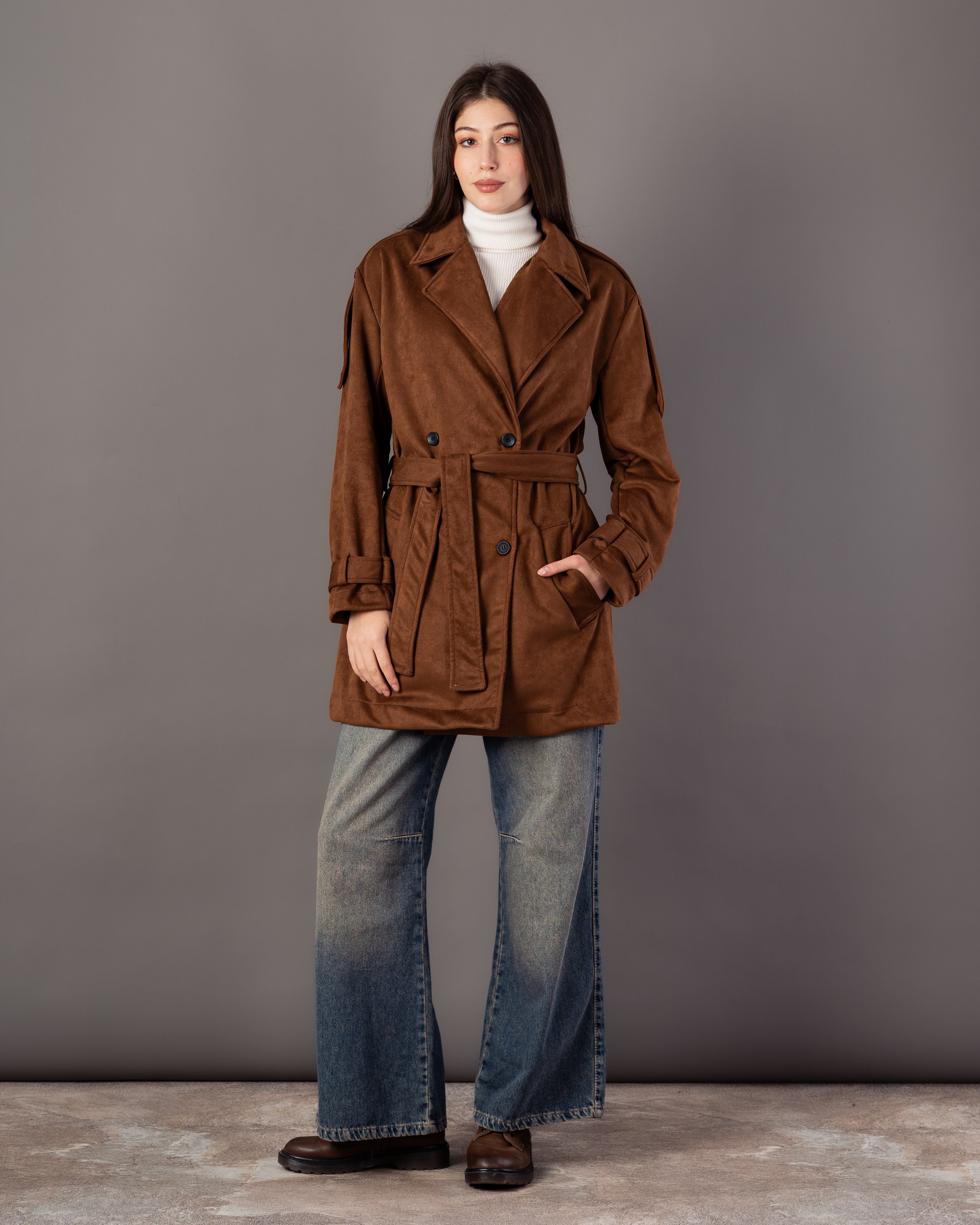 Soft-Fabric Jacket – Plain (With Belt)