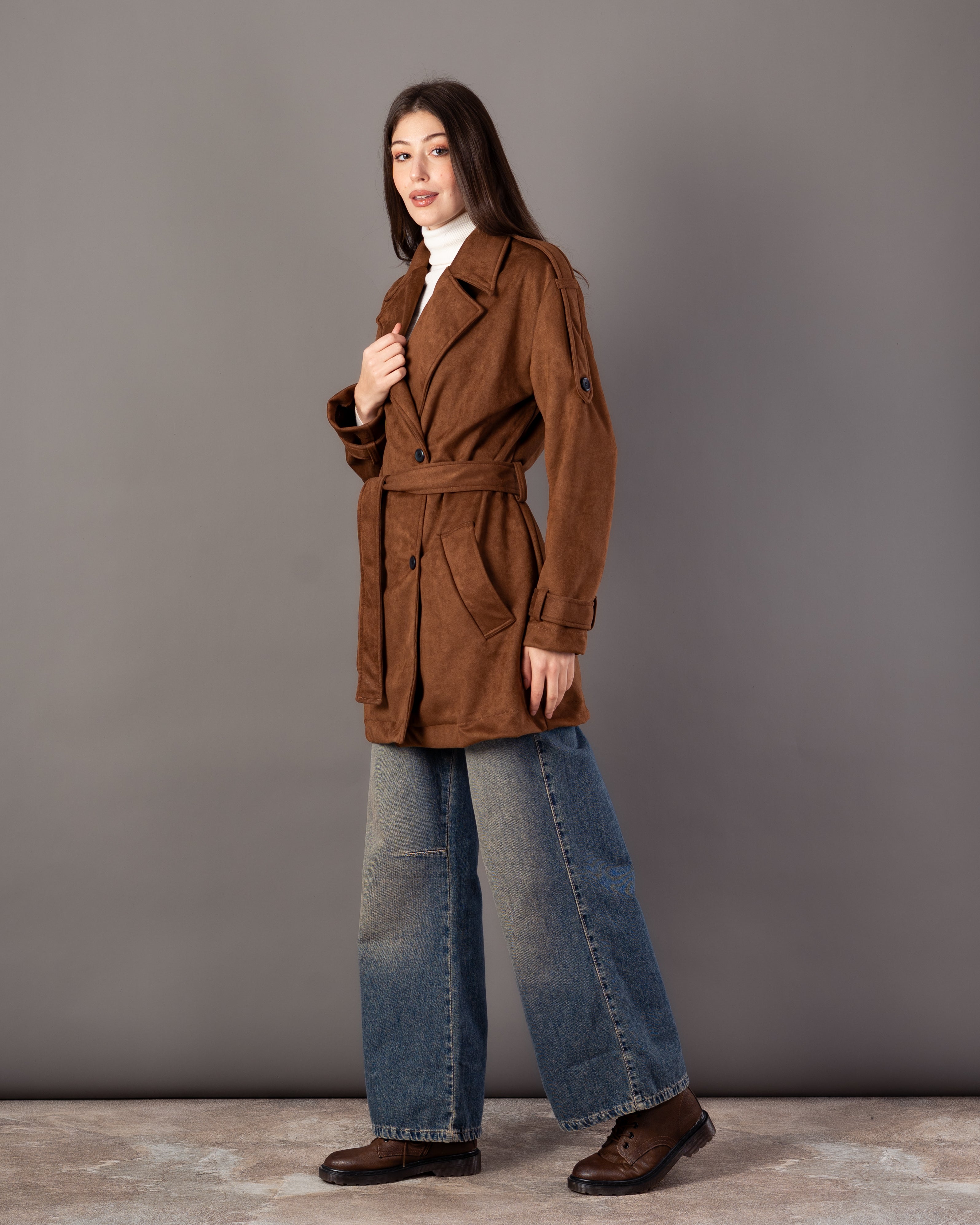 Soft-Fabric Jacket – Plain (With Belt)