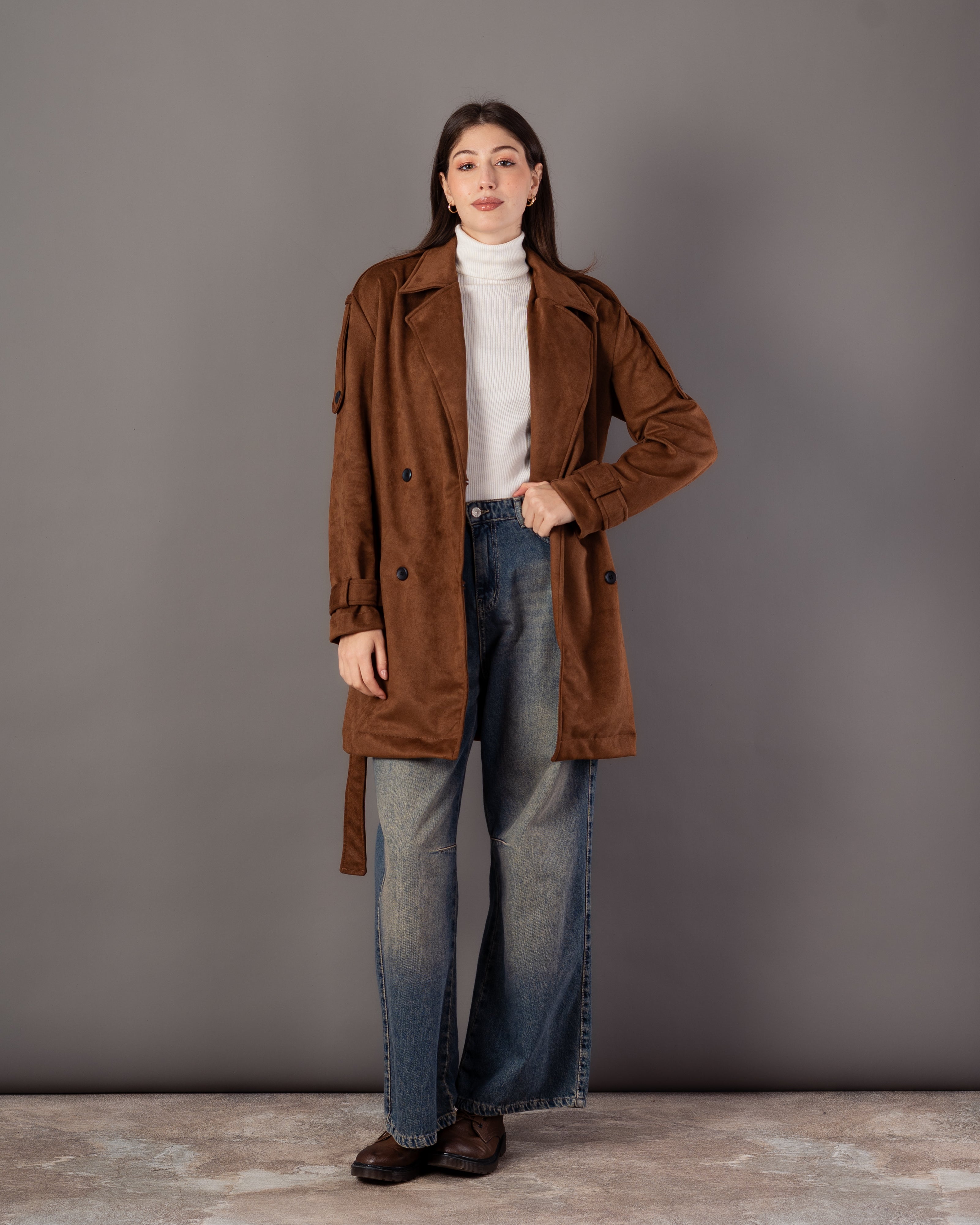 Soft-Fabric Jacket – Plain (With Belt)