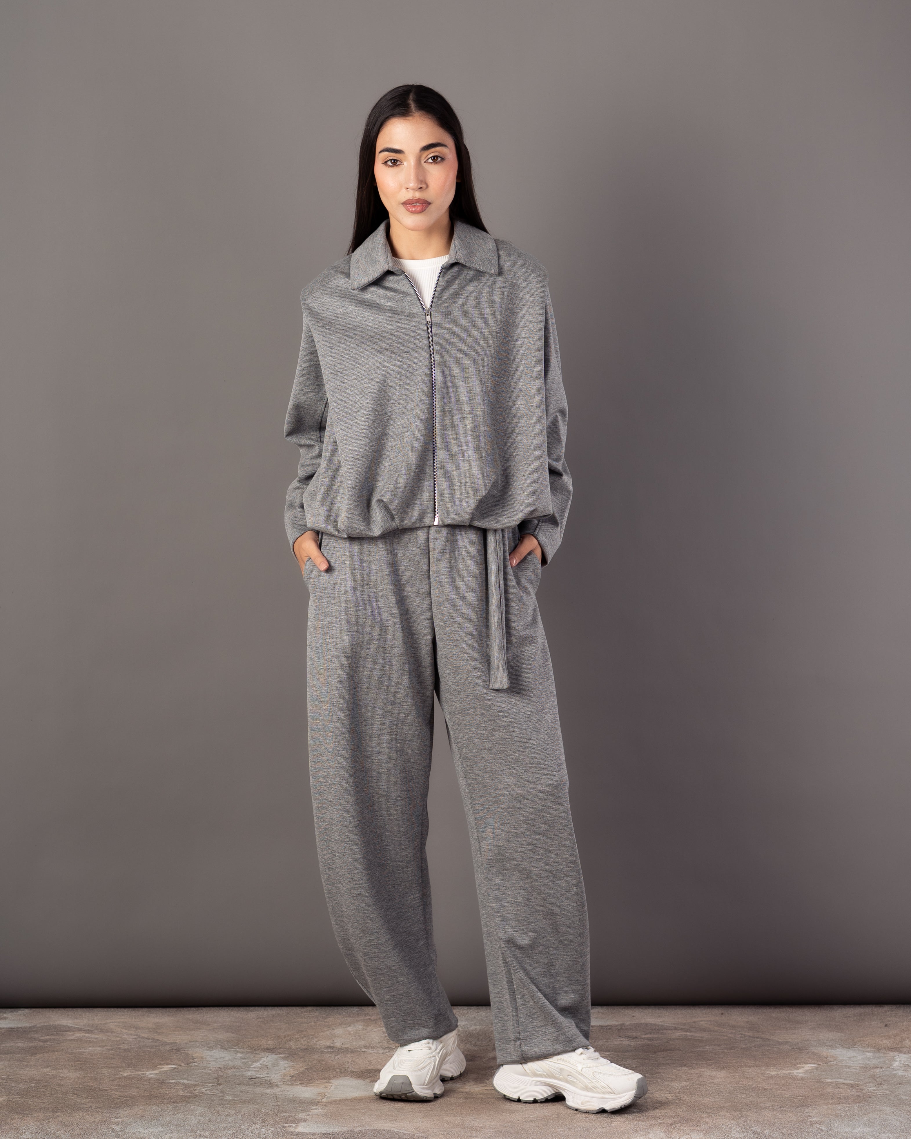 Zipper Sweatshirt – Plain (Collar)