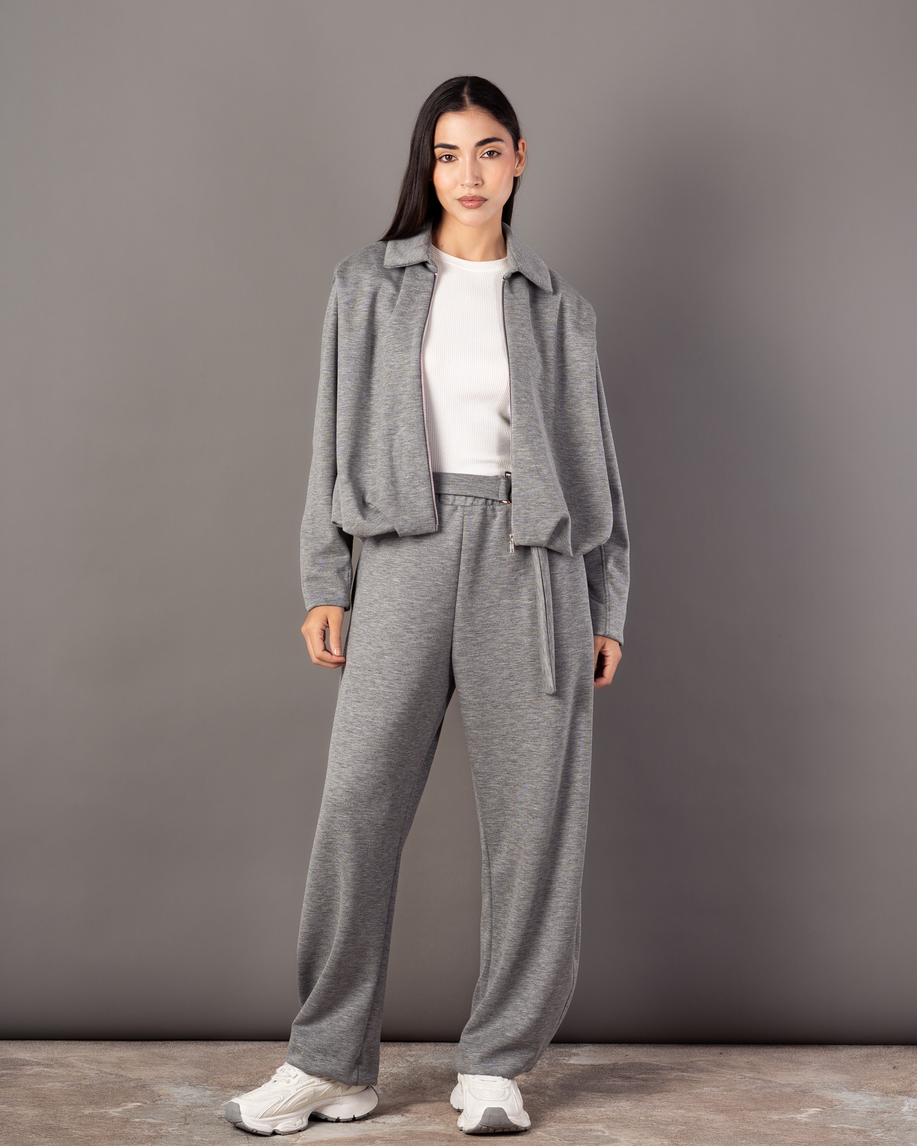 Zipper Sweatshirt – Plain (Collar)