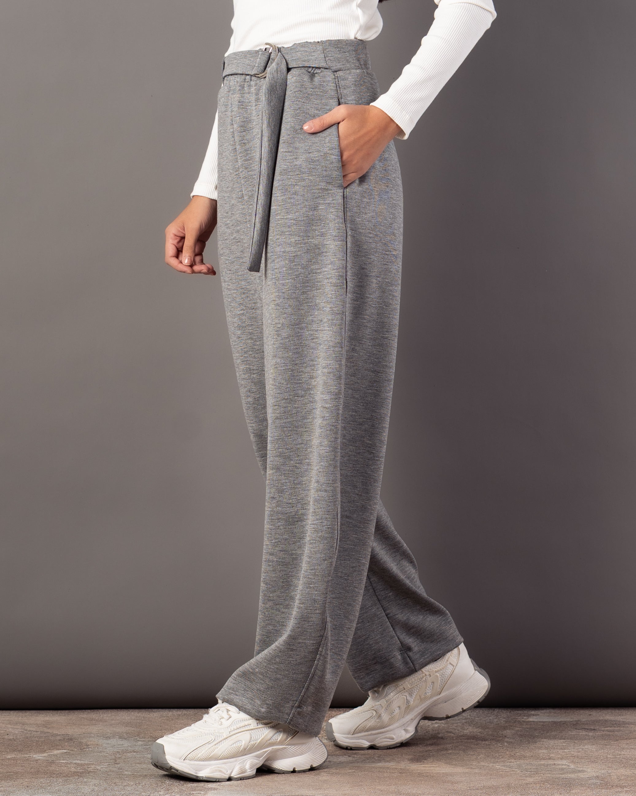 Plain Trouser – With Belt (Smooth Fabric)