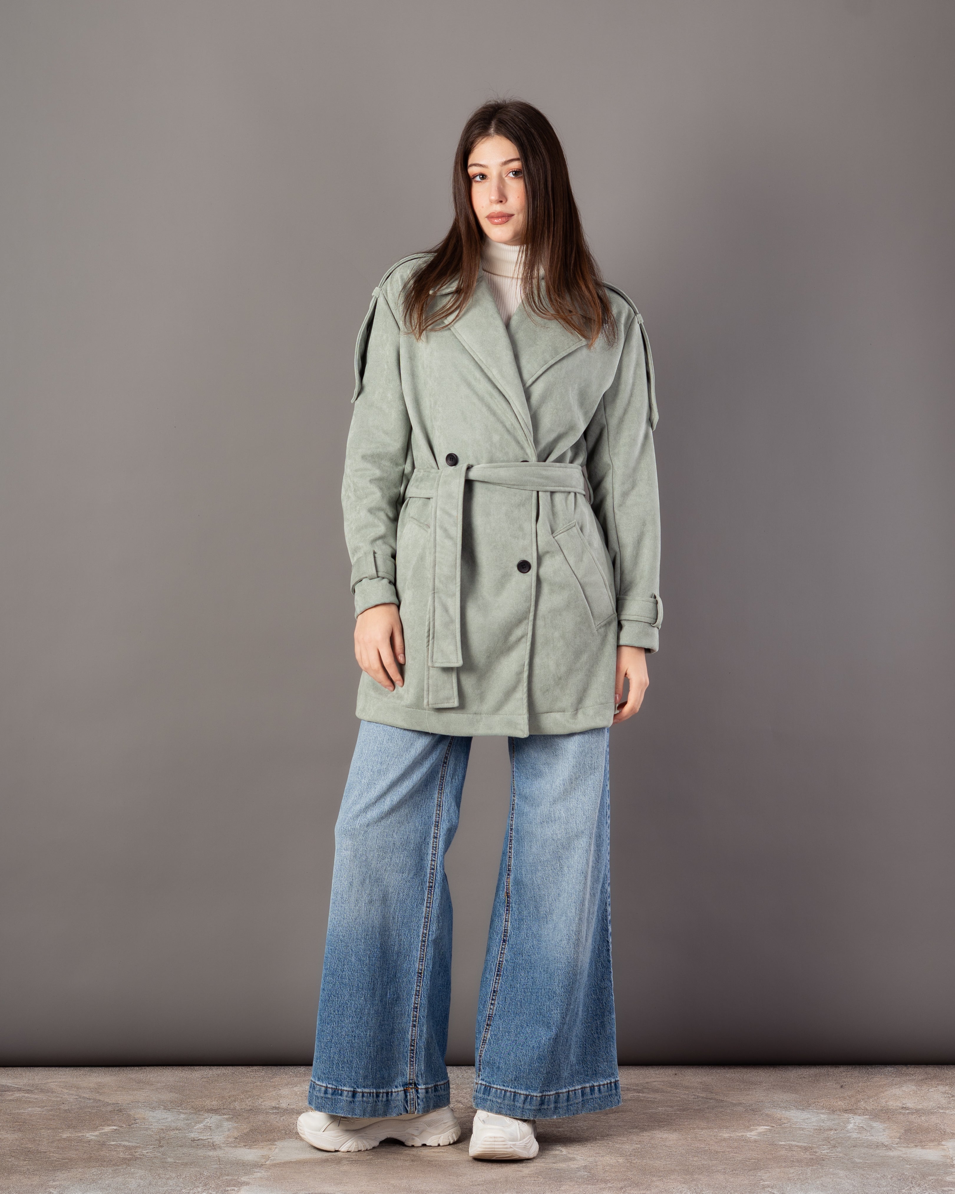 Soft-Fabric Jacket – Plain (With Belt)