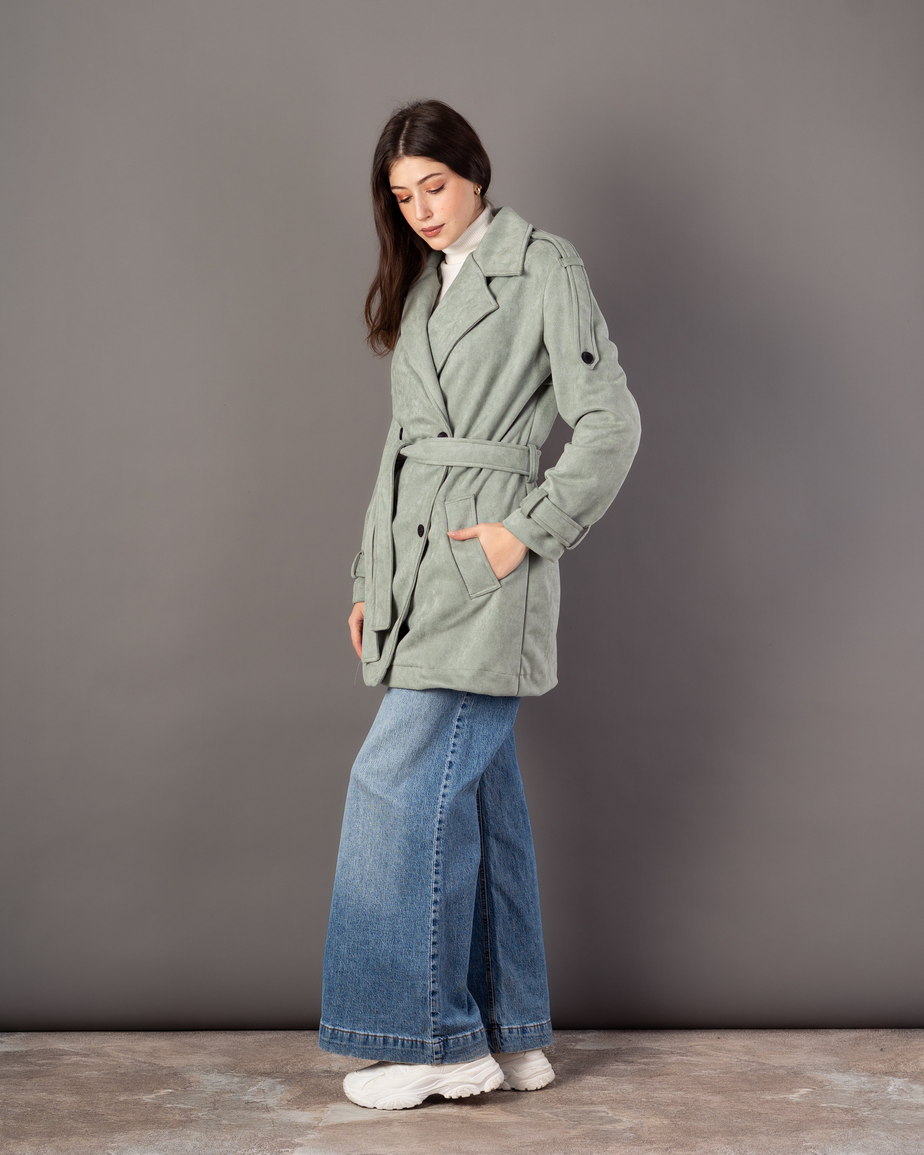 Soft-Fabric Jacket – Plain (With Belt)