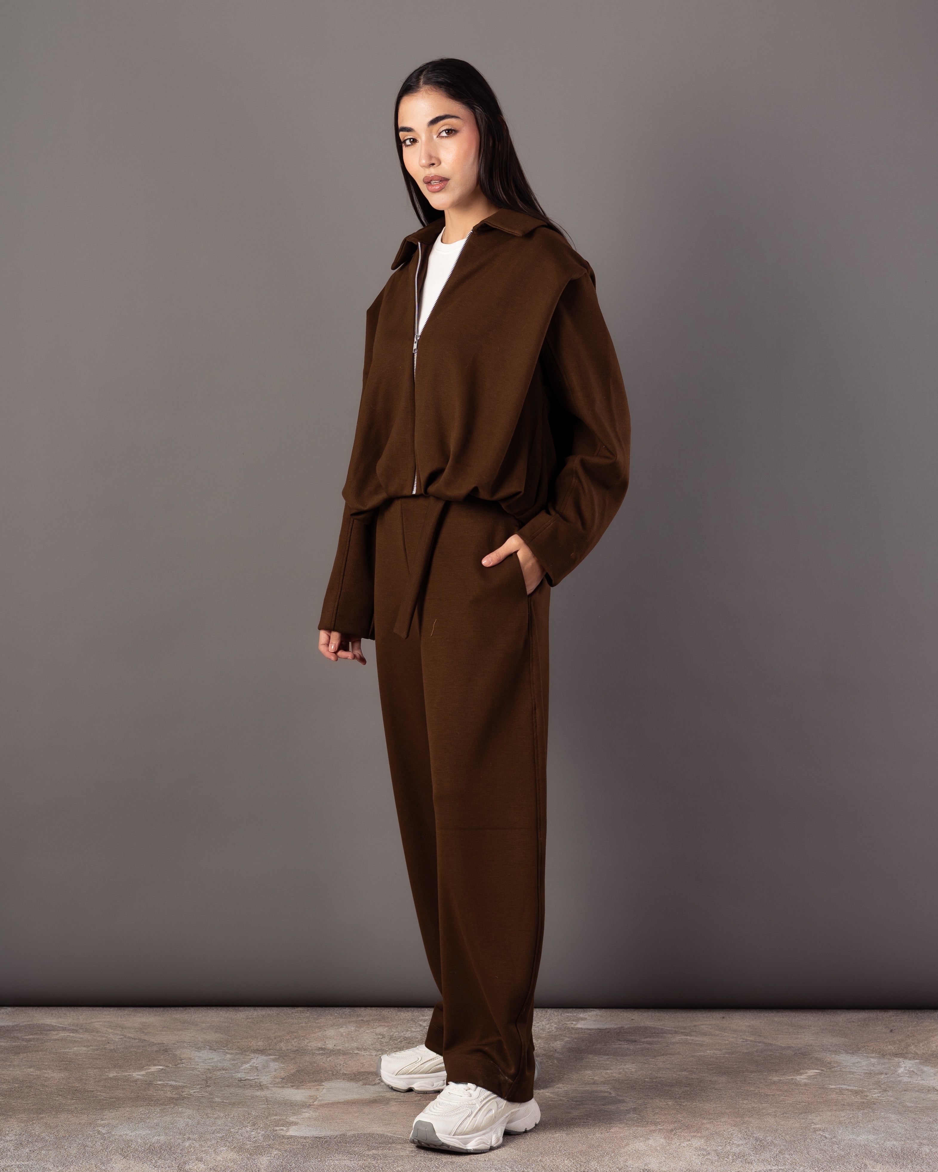 Zipper Sweatshirt – Plain (Collar)