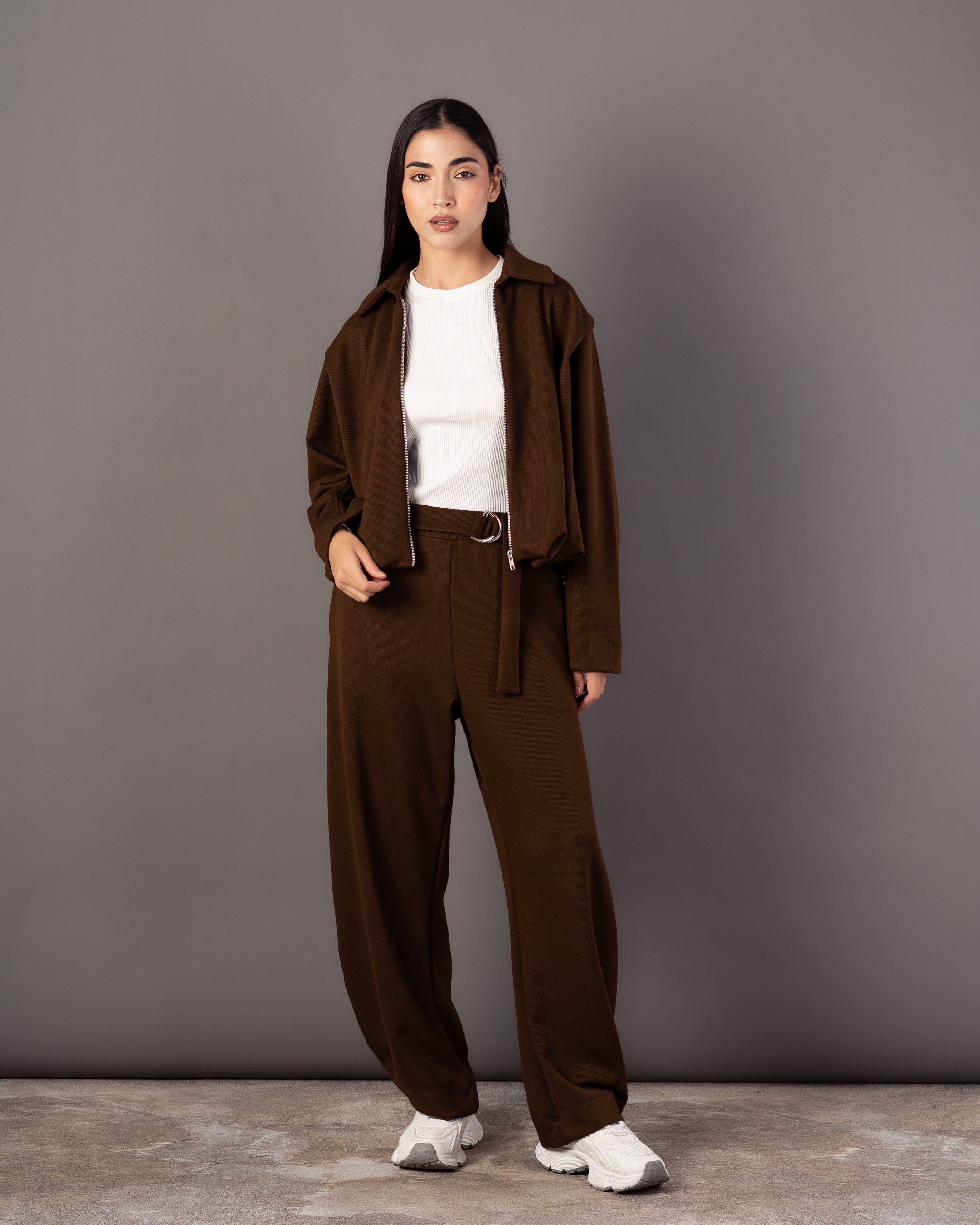 Zipper Sweatshirt – Plain (Collar)