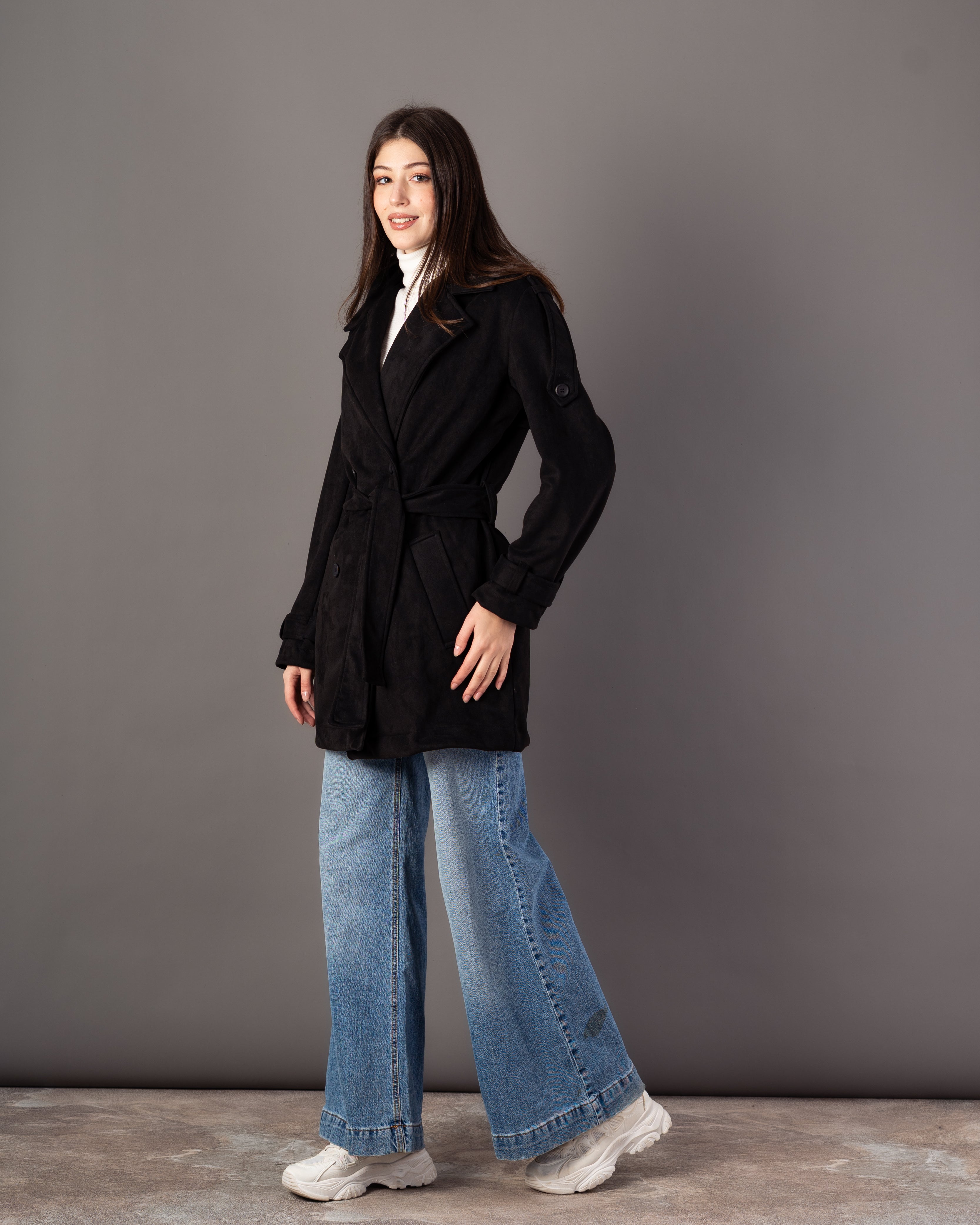 Soft-Fabric Jacket – Plain (With Belt)
